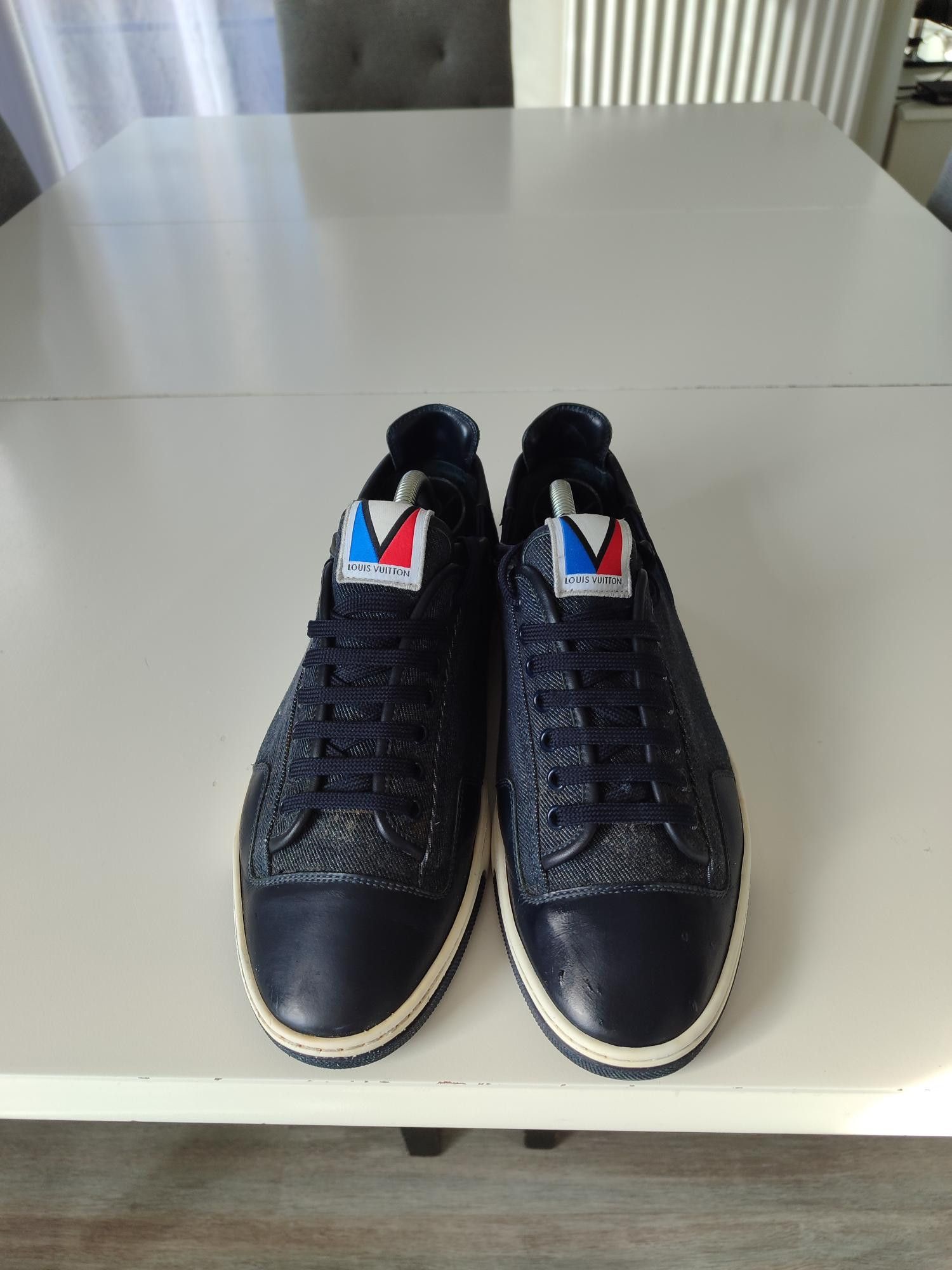 Louis Vuitton BASKETS LOUIS VUITTON SLALOM DENIM Size US 8.5 / EU 41-42 - 4 Thumbnail
