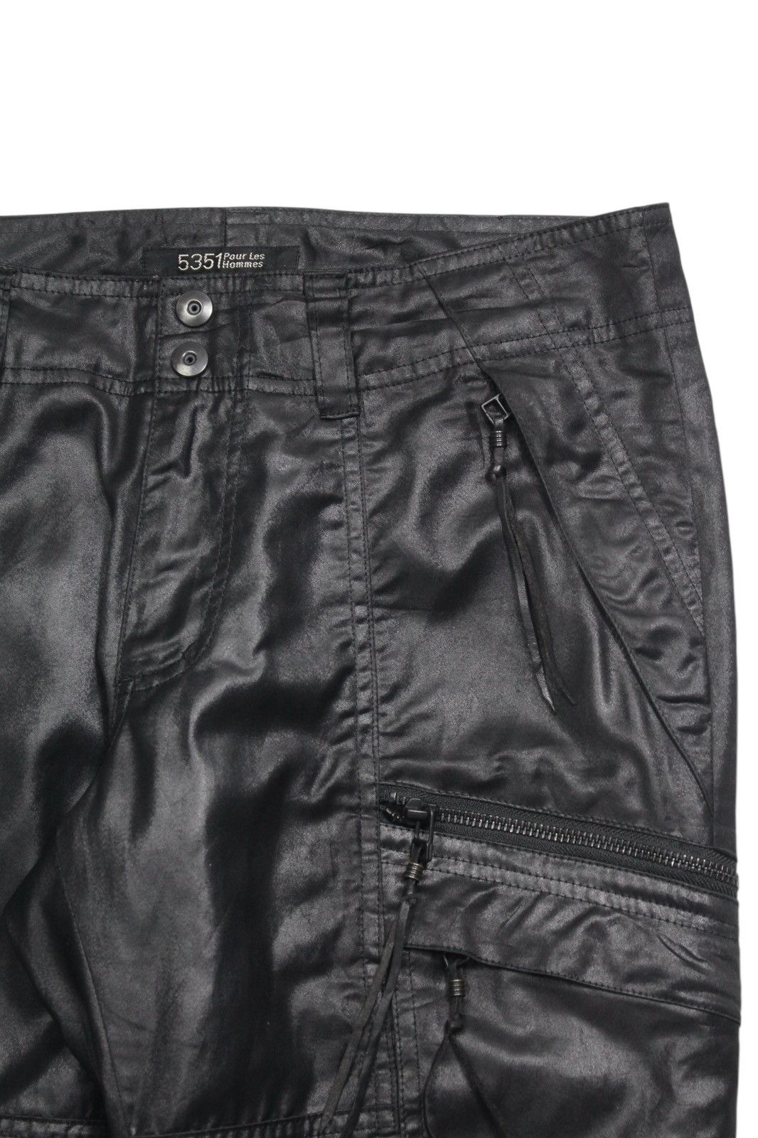 If Six Was Nine 2000S 5351 POUR LES HOMMES WAX UTILITY LONG SHORT Size US 30 / EU 46 - 2 Thumbnail