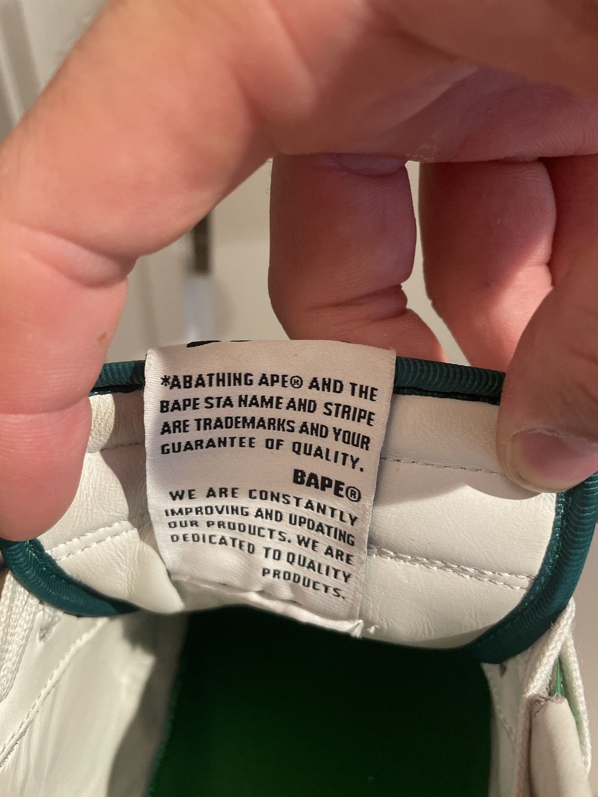 Bape Bapesta ‘Green’ Size US 12 / EU 45 - 6 Thumbnail
