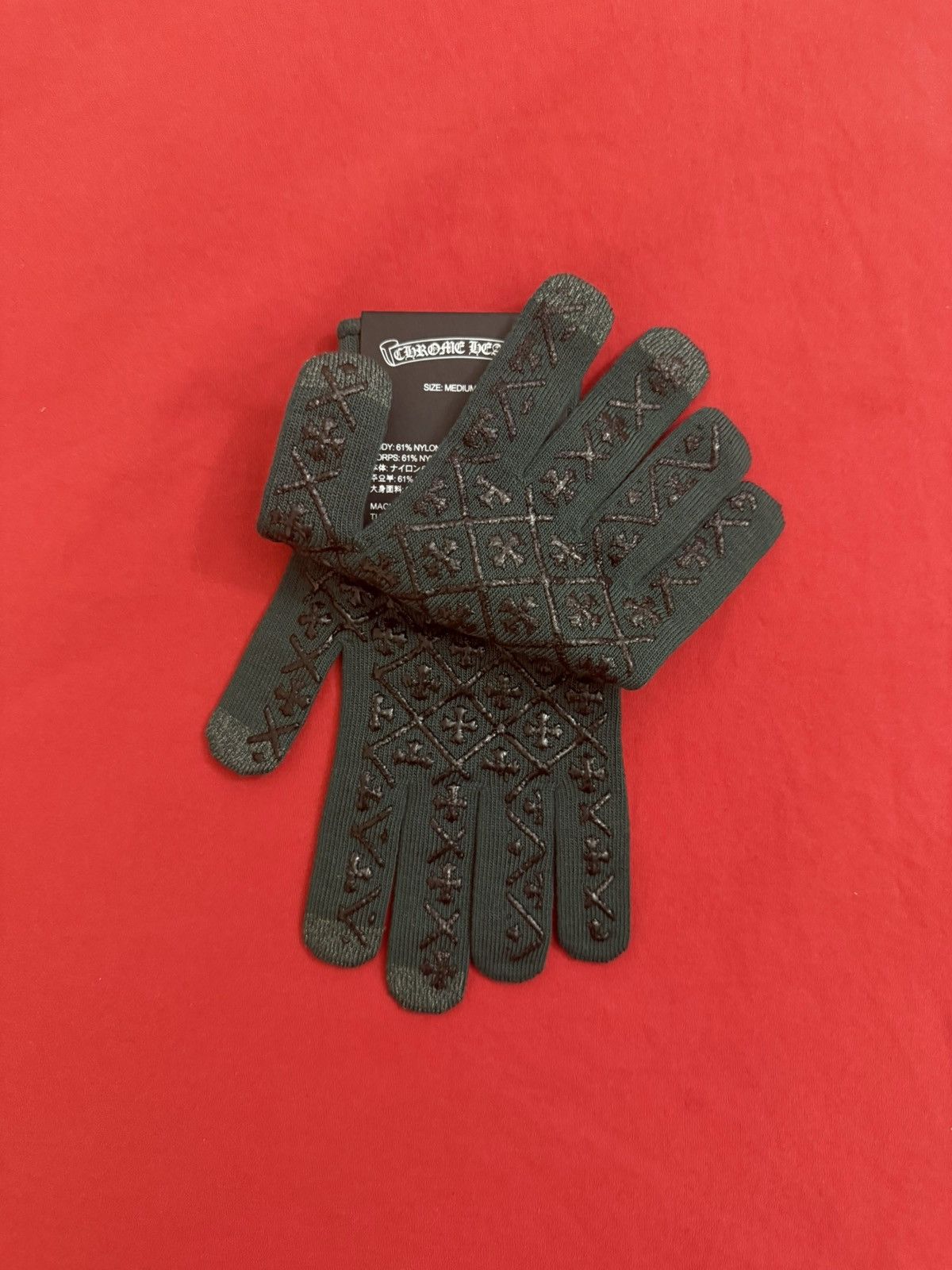 Chrome Hearts Chrome Heart Gloves Size ONE SIZE - 4 Thumbnail