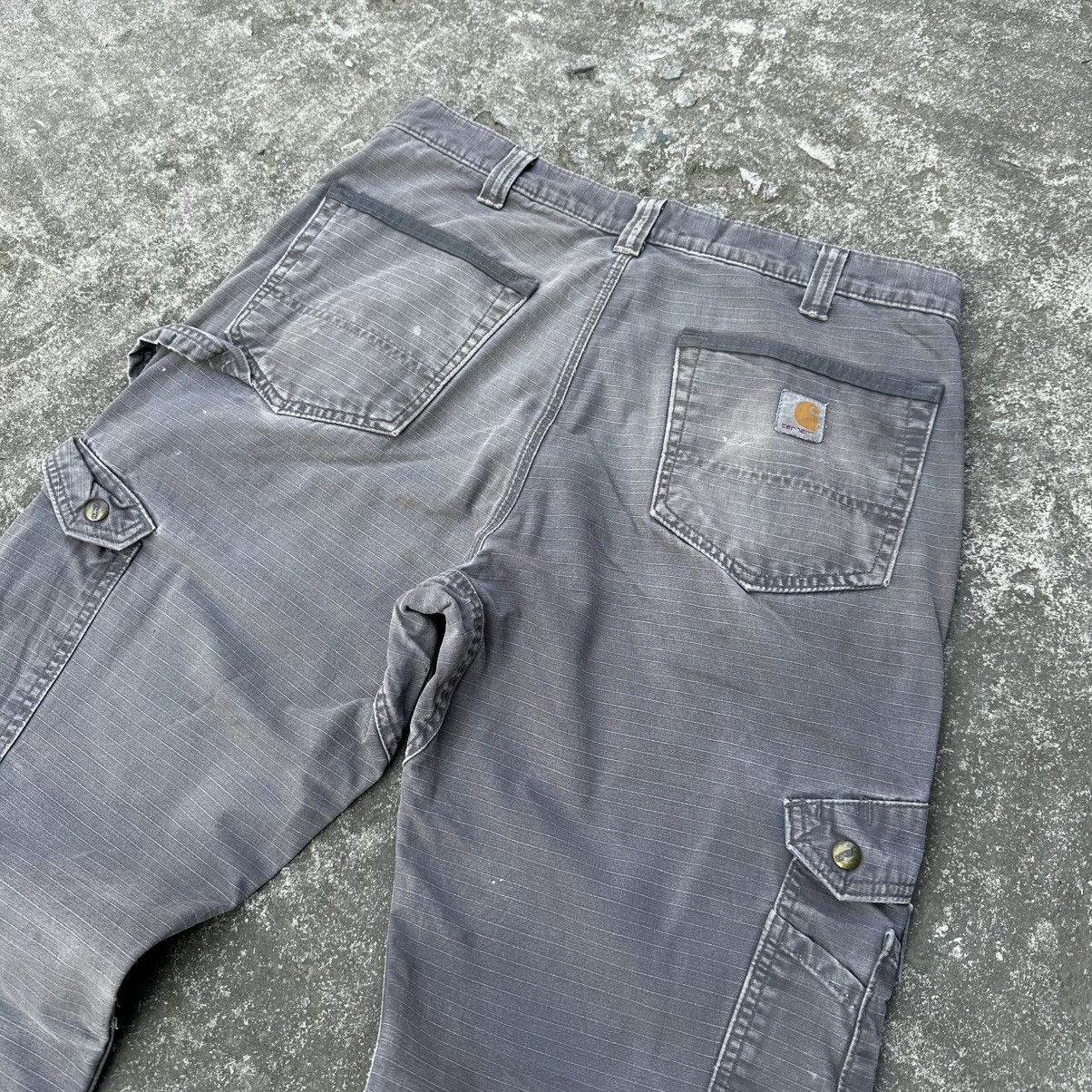 Carhartt (34x31.5) Crazy Vintage Y2K Distressed Carhartt Double Knee Size US 34 / EU 50 - 11 Thumbnail