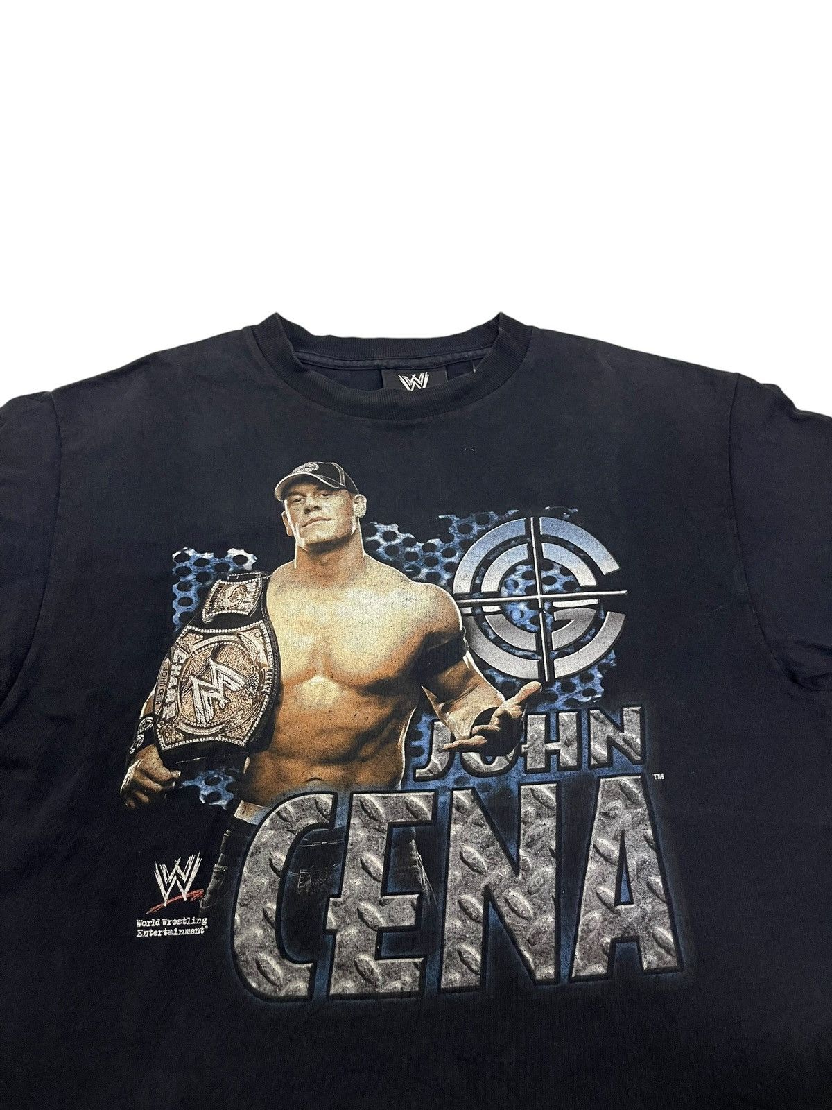 WWE Vintage Y2K Sun Faded WWE John Cena Chain-Gang Soldier Tee Size US M / EU 48-50 / 2 - 4 Thumbnail