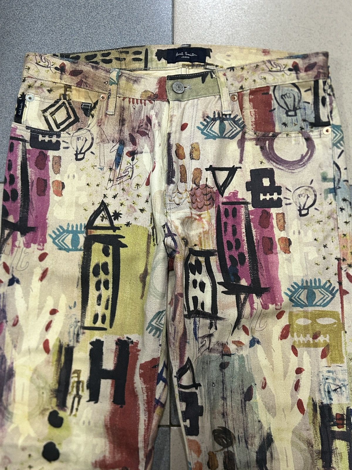 Paul Smith Paul Smith X Jean Michel Basquiat Jeans Size US 31 - 3 Thumbnail