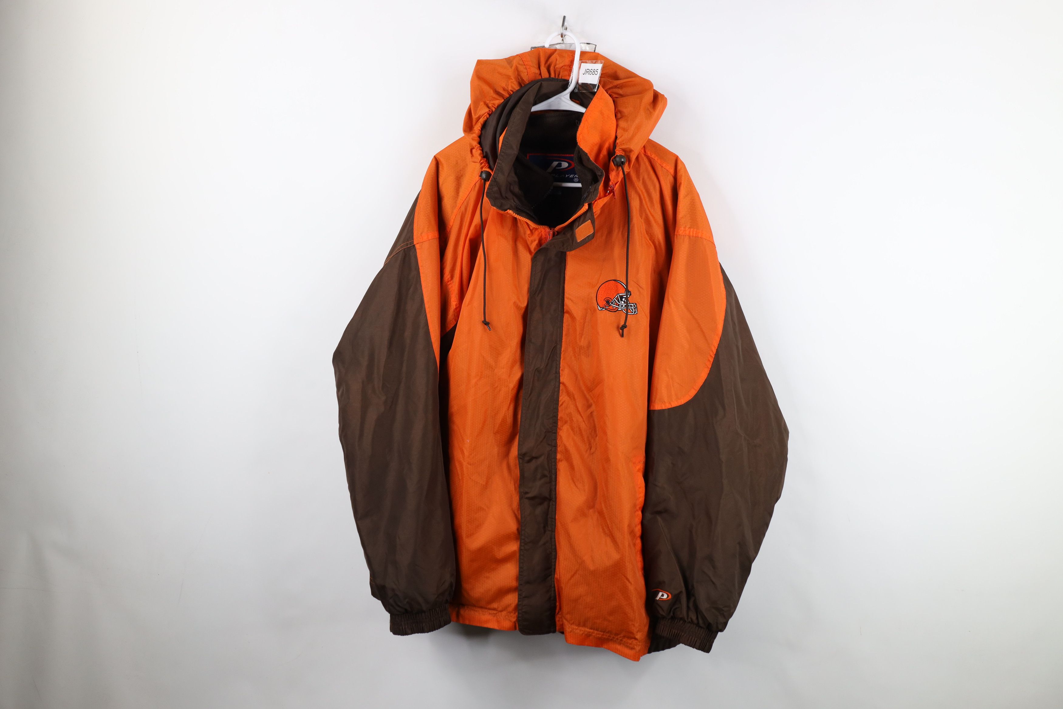 Vintage Vintage 2 In 1 Cleveland Football Hooded Jacket Orange Size US XL / EU 56 / 4 - 1 Thumbnail