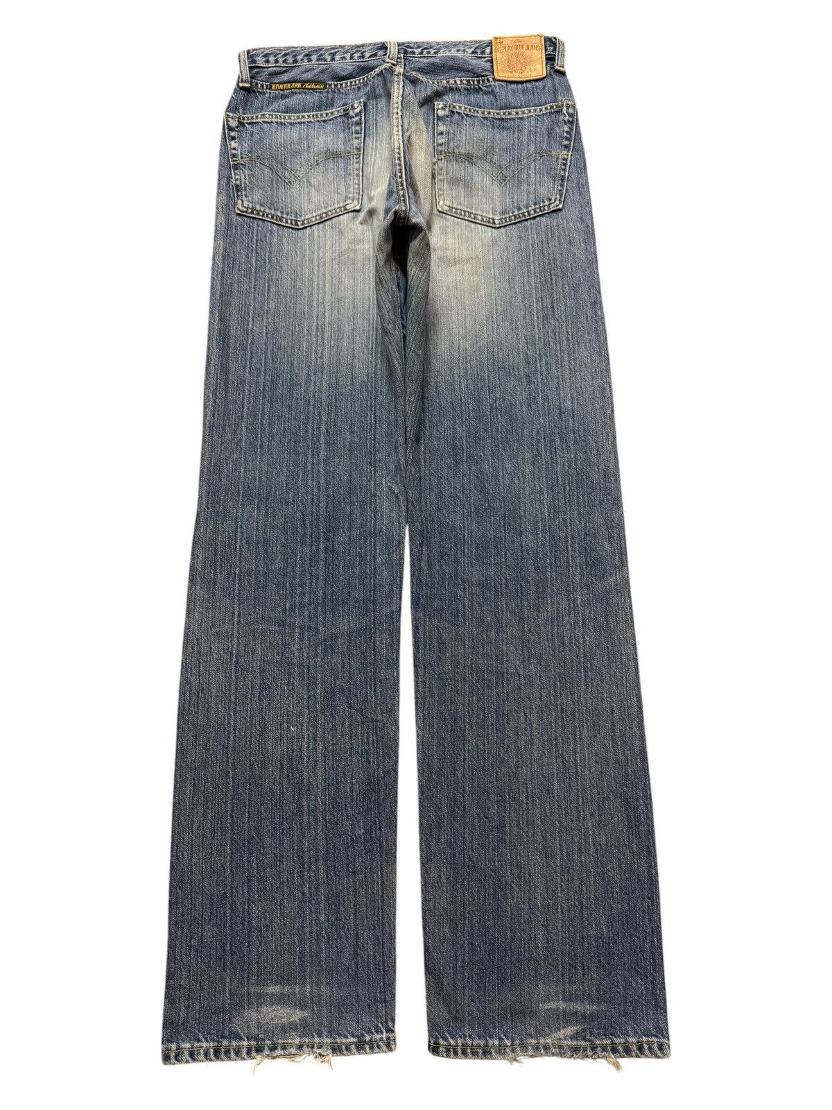 Replay Vintage Italy Replay Blue Faded Wash Distress Relaxed Loose Size US 30 / EU 46 - 2 Thumbnail