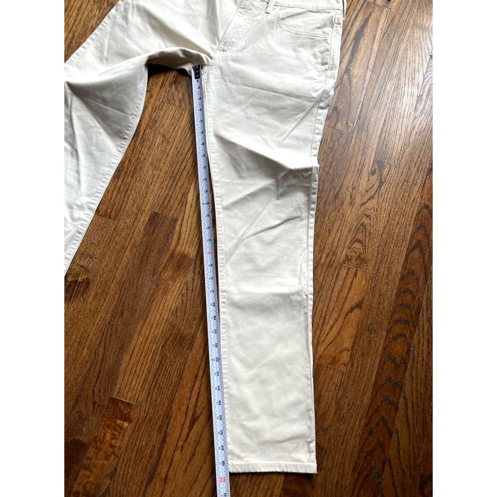 Flint And Tinder Flint and Tinder Pants Slim Fit Chino 31x32 Beige 5 Pocket Flat Front Zip Casual Mens Regular Inseam 32 NWT Size US 31 - 3 Thumbnail