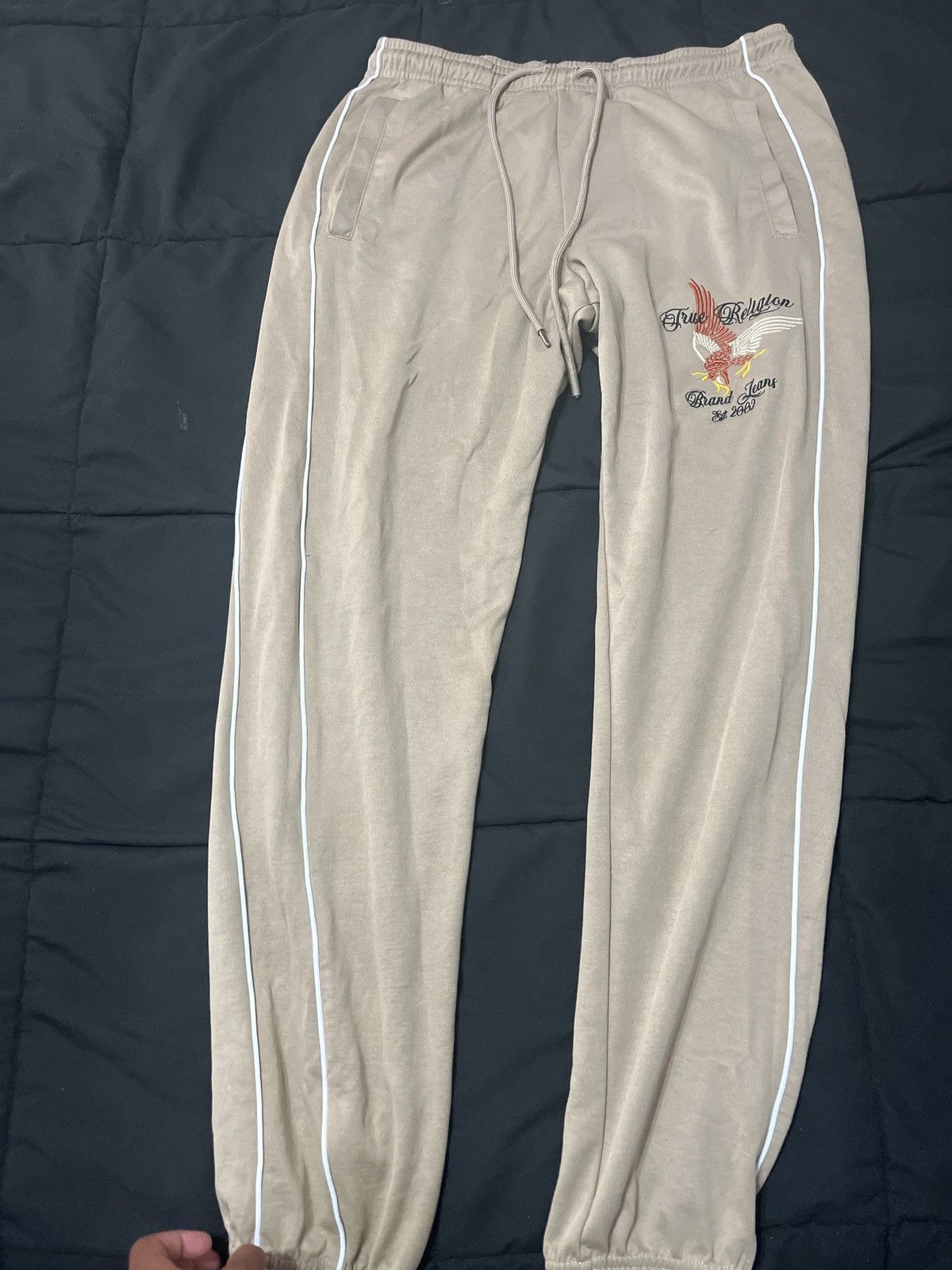 Designer × True Religion True Religion Eagle Embro Track Pants Size US 30 / EU 46 - 1 Thumbnail