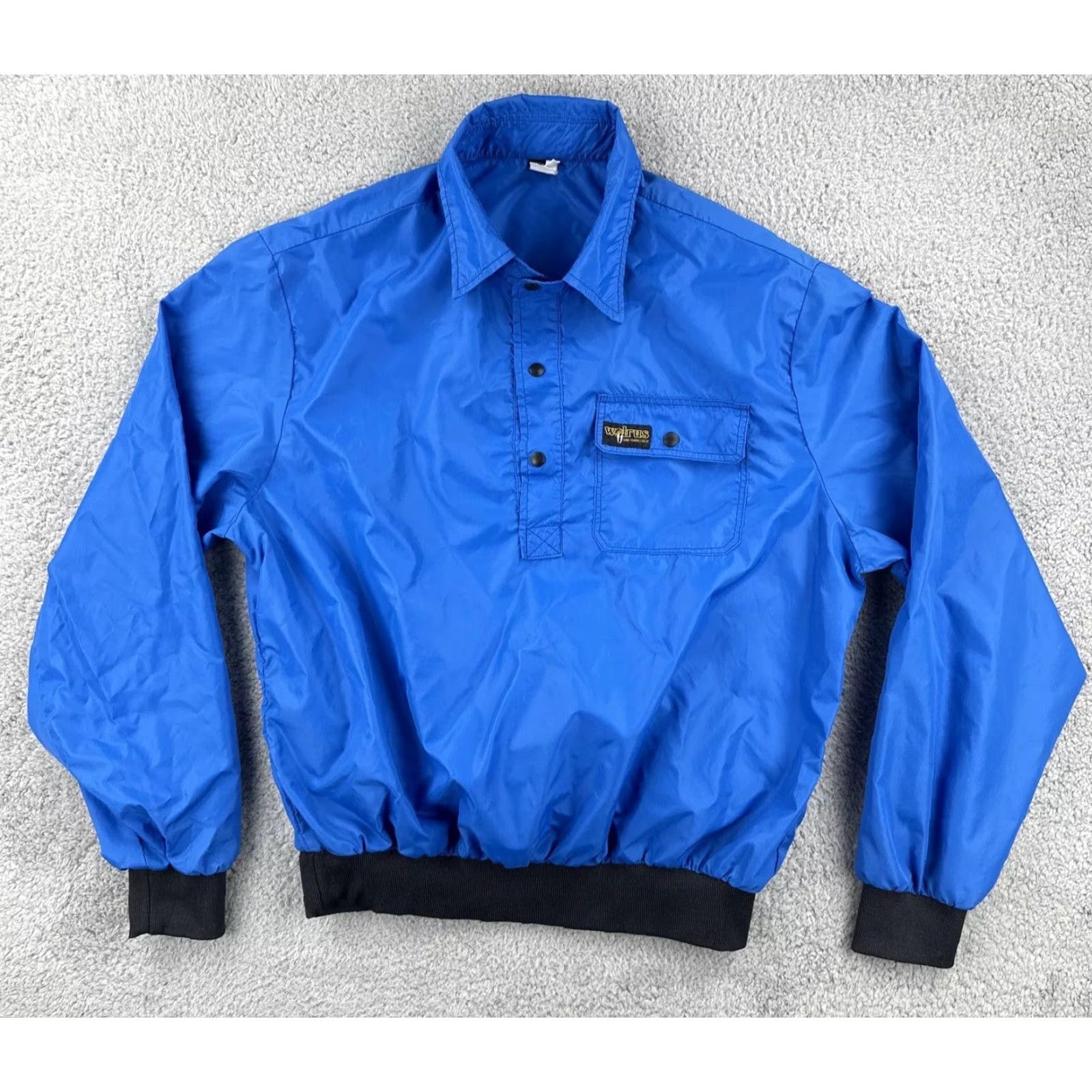 Vintage VINTAGE Walrus San Francisco Windbreaker Shirt XL Blue 1990s Made In USA Mens Size US XL / EU 56 / 4 - 2 Thumbnail