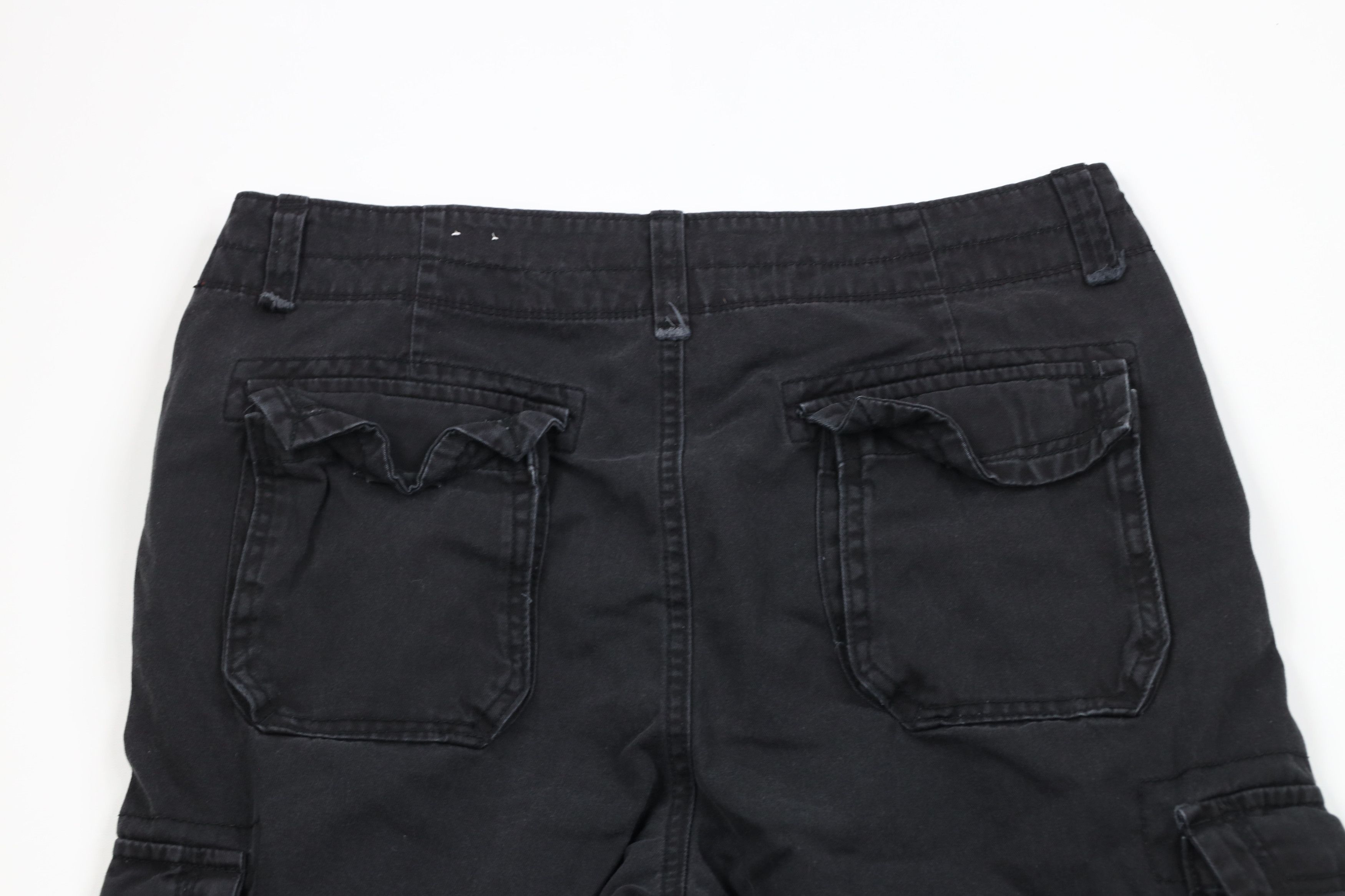 Vintage Vintage 90s Streetwear Baggy Fit Wide Leg Cargo Pants Black Size US 36 / EU 52 - 9 Thumbnail