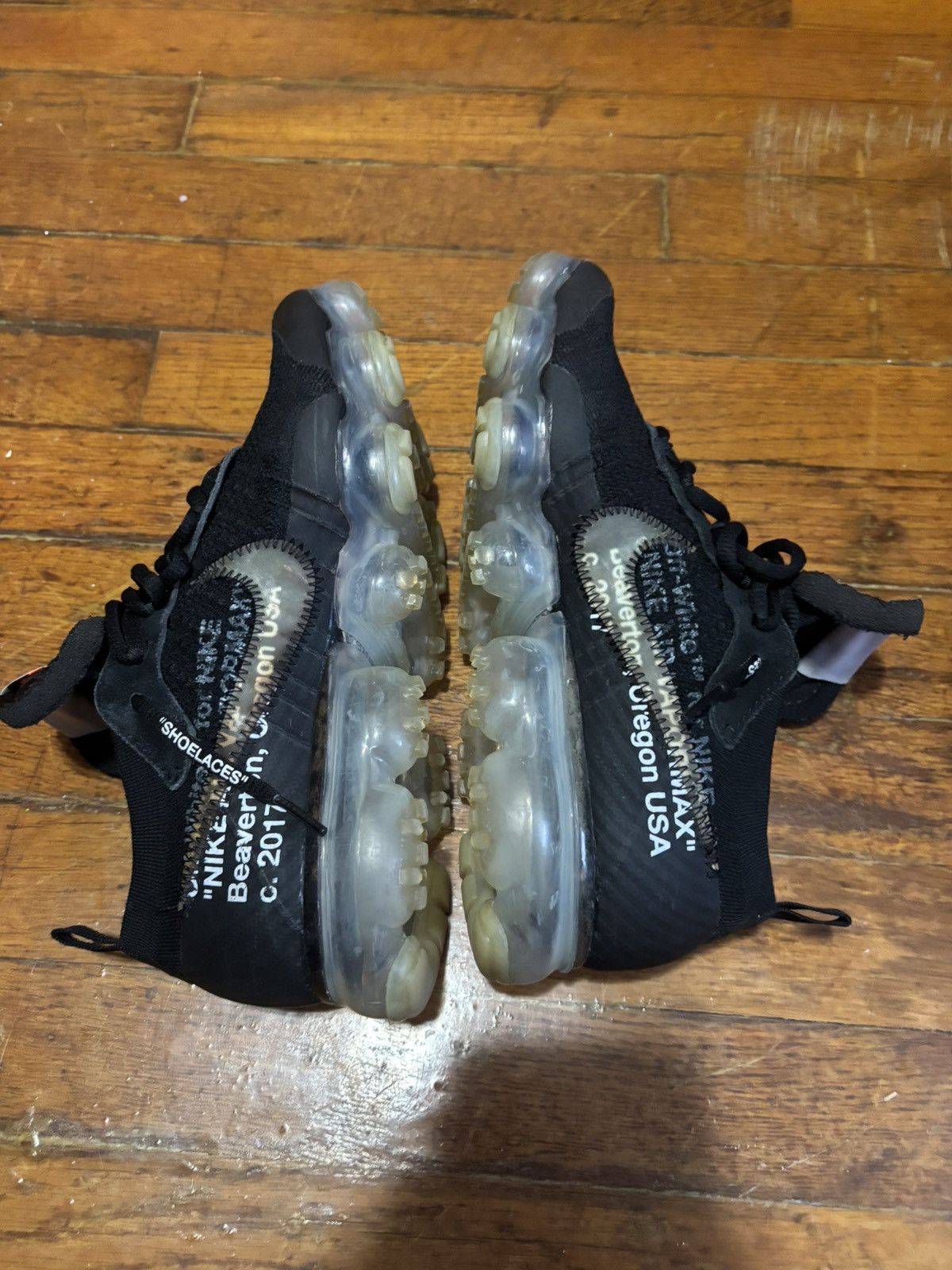 Nike × Off-White Nike x Off-White Vapor Max Black Size US 8 / EU 41 - 2 Thumbnail