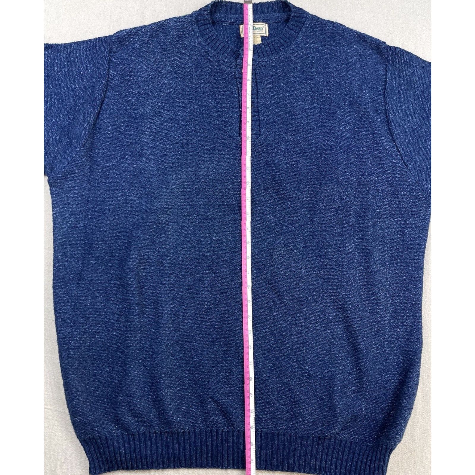 Vintage VINTAGE L.L. Bean Sweater Crew Neck Knit Henley Snap Button Fisherman USA Men XL Blue Cotton Knit Pullover Regular Size USA Theme Mens Size US XL / EU 56 / 4 - 6 Thumbnail