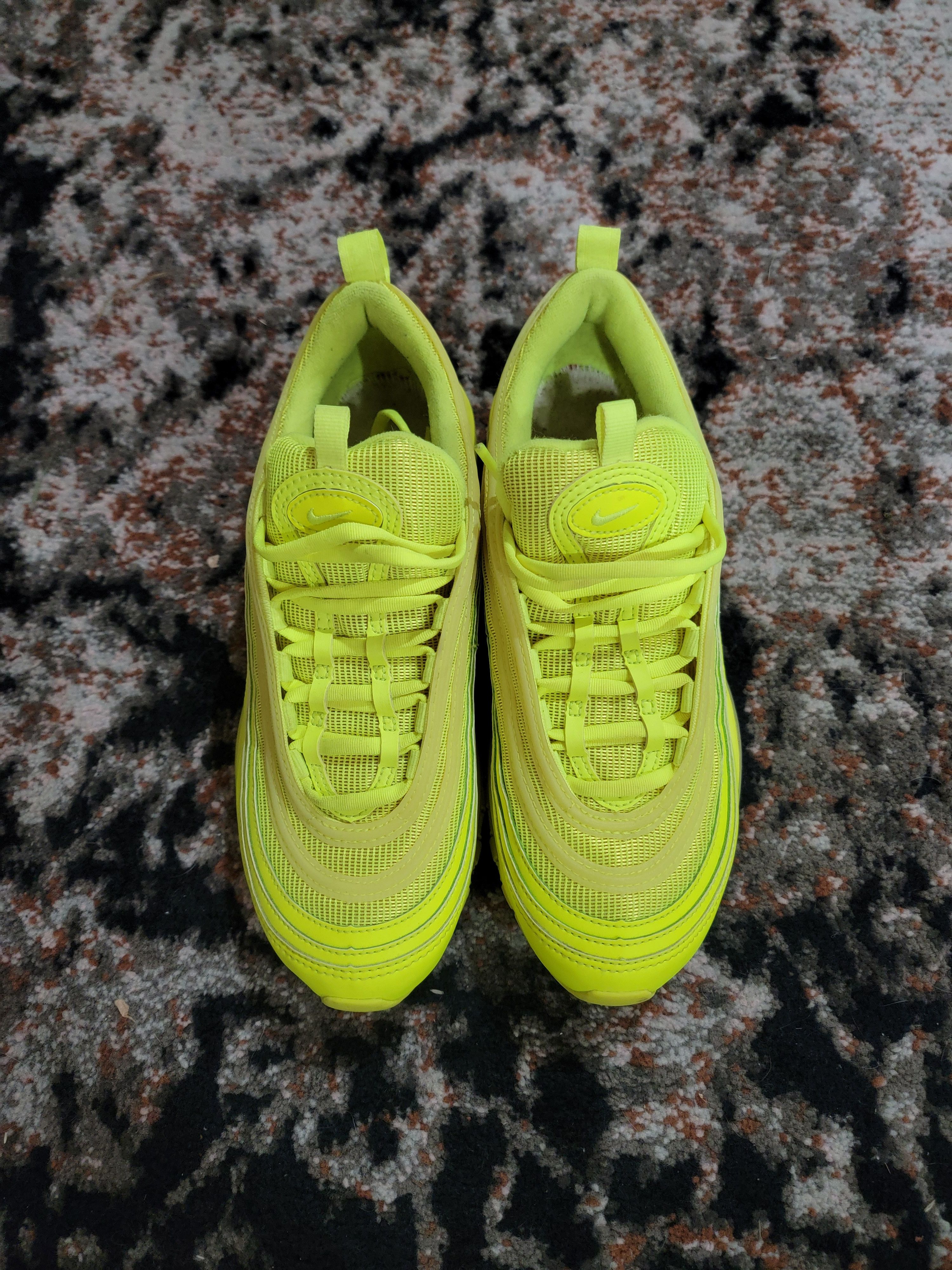 image of Nike Airmax 97 Triple Volt Shoes in Yellow, Women's (Size 7.5)