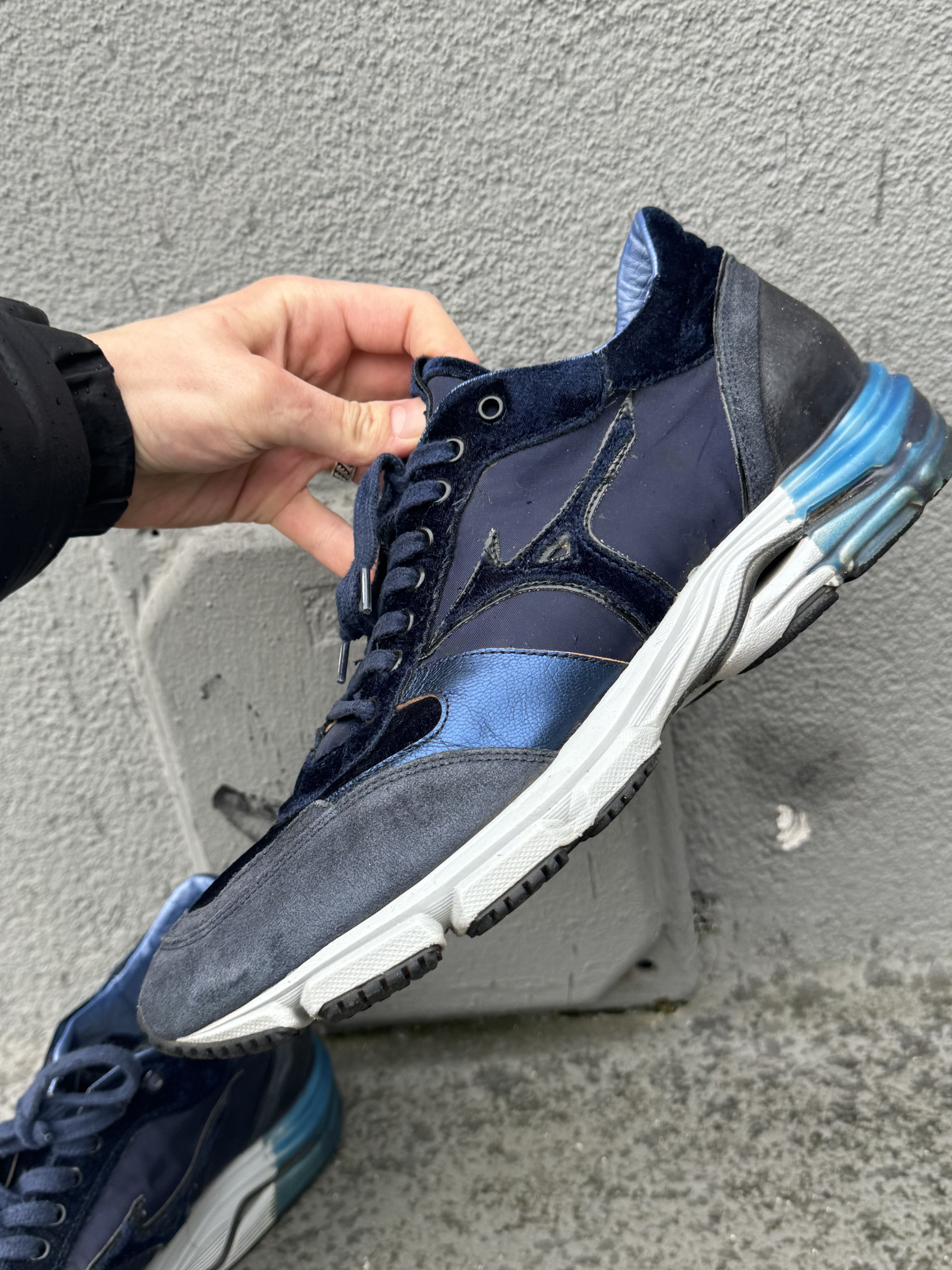 Japanese Brand × Mizuno Mizuno Wave Sirius Velour Purple Navy US 11.5 Size US 11.5 / EU 44-45 - 5 Thumbnail