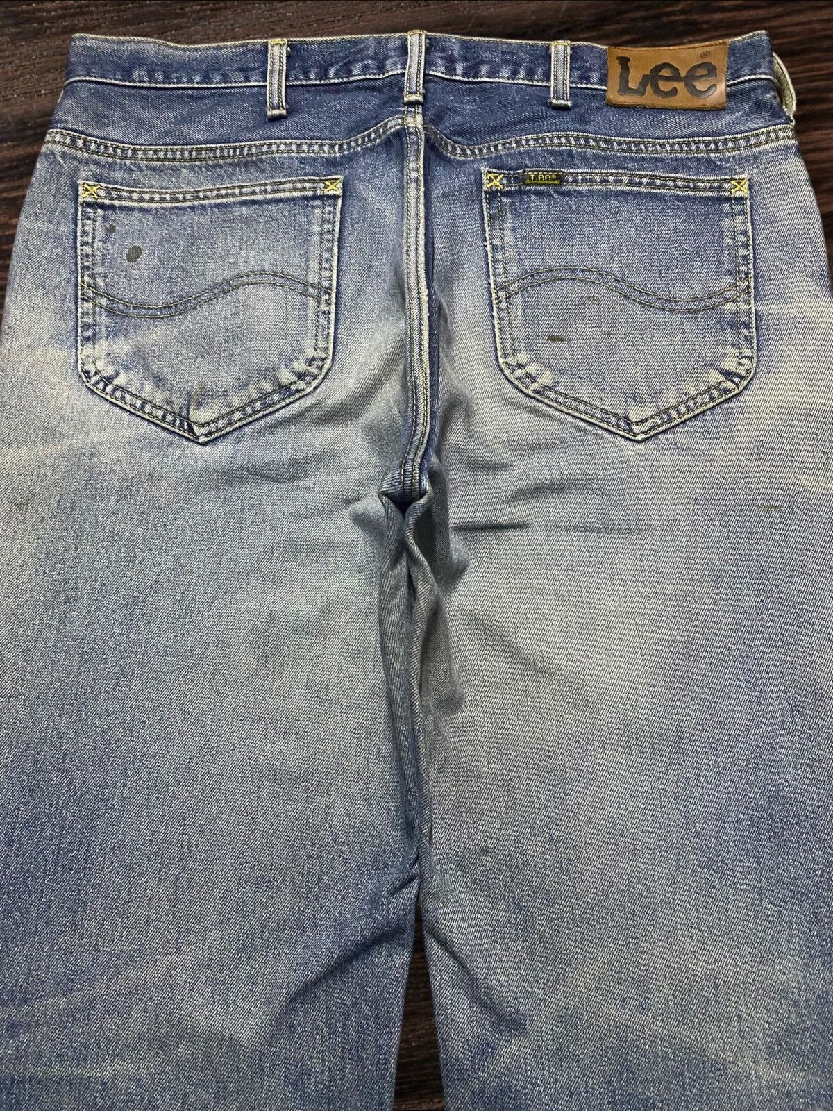 Lee × Vivienne Westwood Vintage Lee Riders Faded Wash Distressed Baggy Jeans Size US 34 / EU 50 - 4 Thumbnail