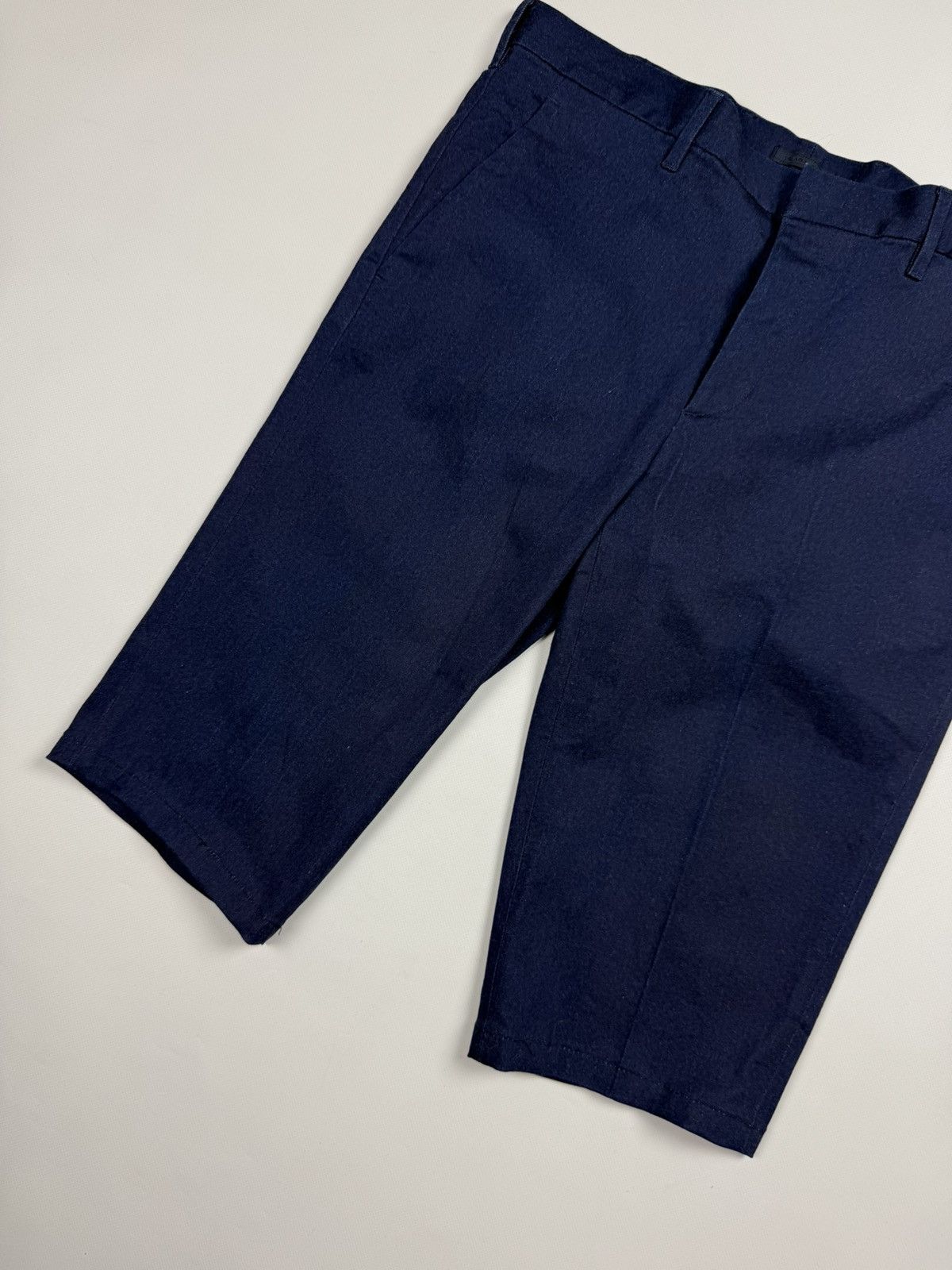 Prada Prada Milano Black Tab Men’s Cut Denim Shorts Breeches Size US 35 - 4 Thumbnail