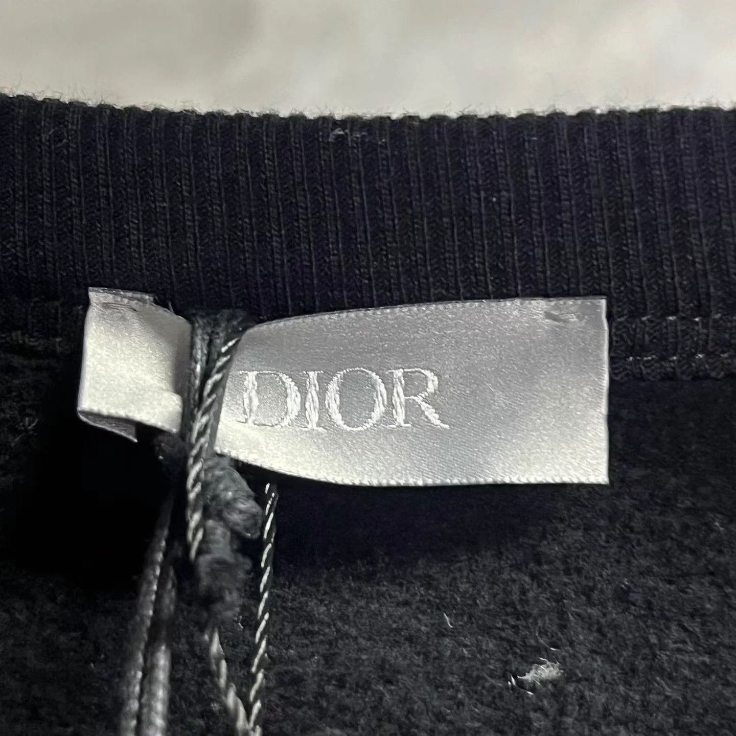 Dior Dior Black Logo Crewneck LS Cotton Sweatshirt Size US XXL / EU 58 / 5 - 3 Thumbnail