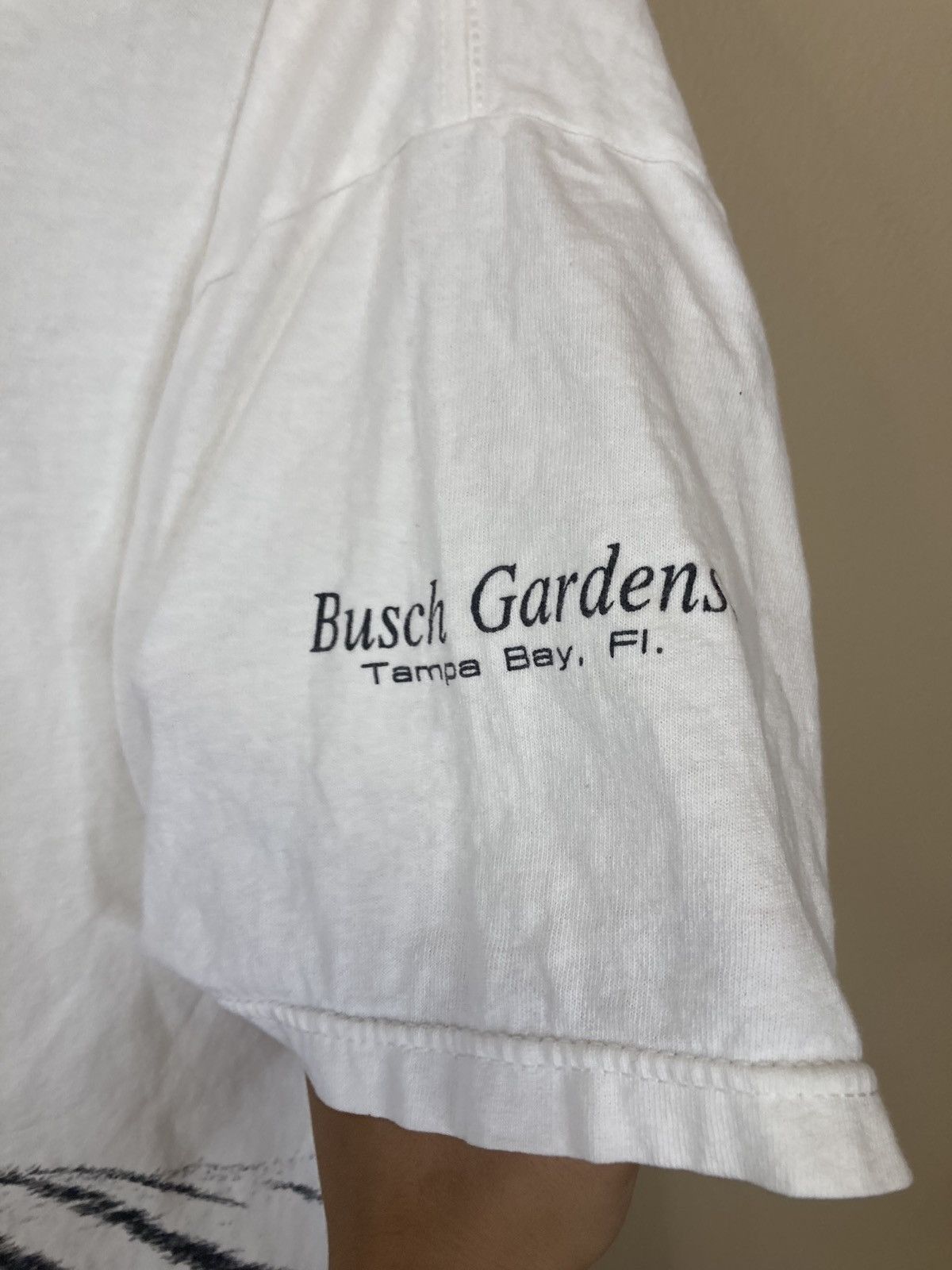 Vintage Katz Busch Gardens White Tiger T-Shirt Size US XXL / EU 58 / 5 - 4 Thumbnail