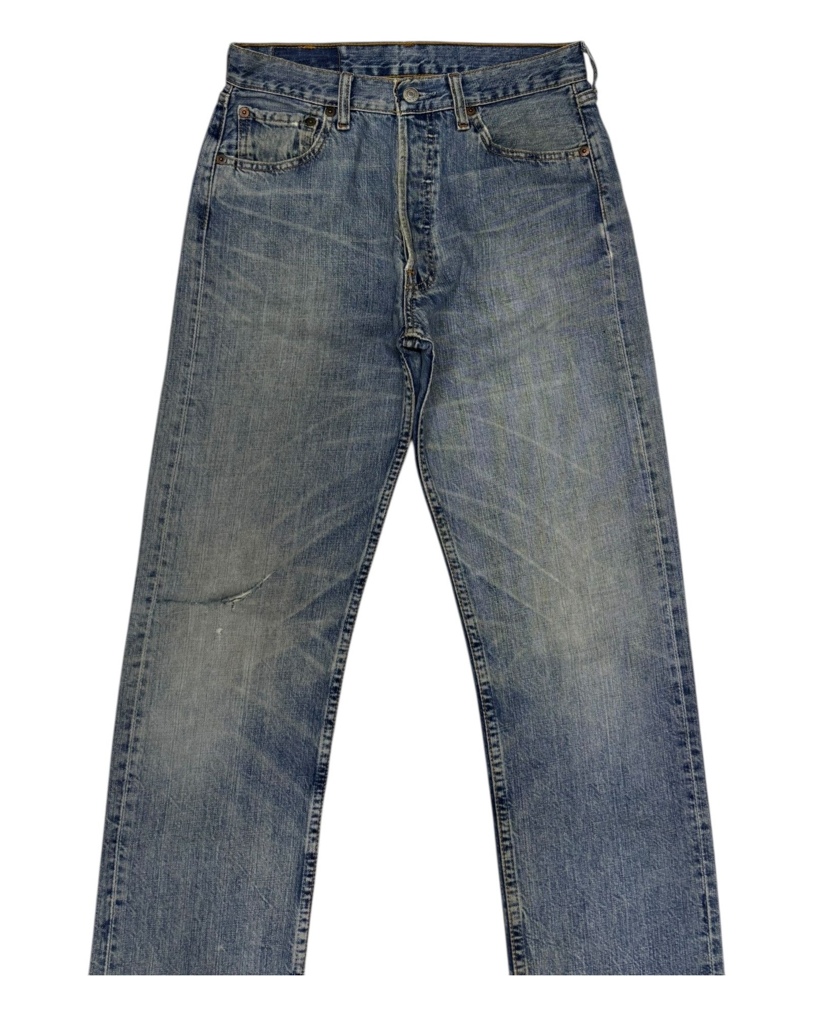 Levi's Vintage Levis 501 Distressed Denim Faded Jean Size US 29 - 5 Thumbnail