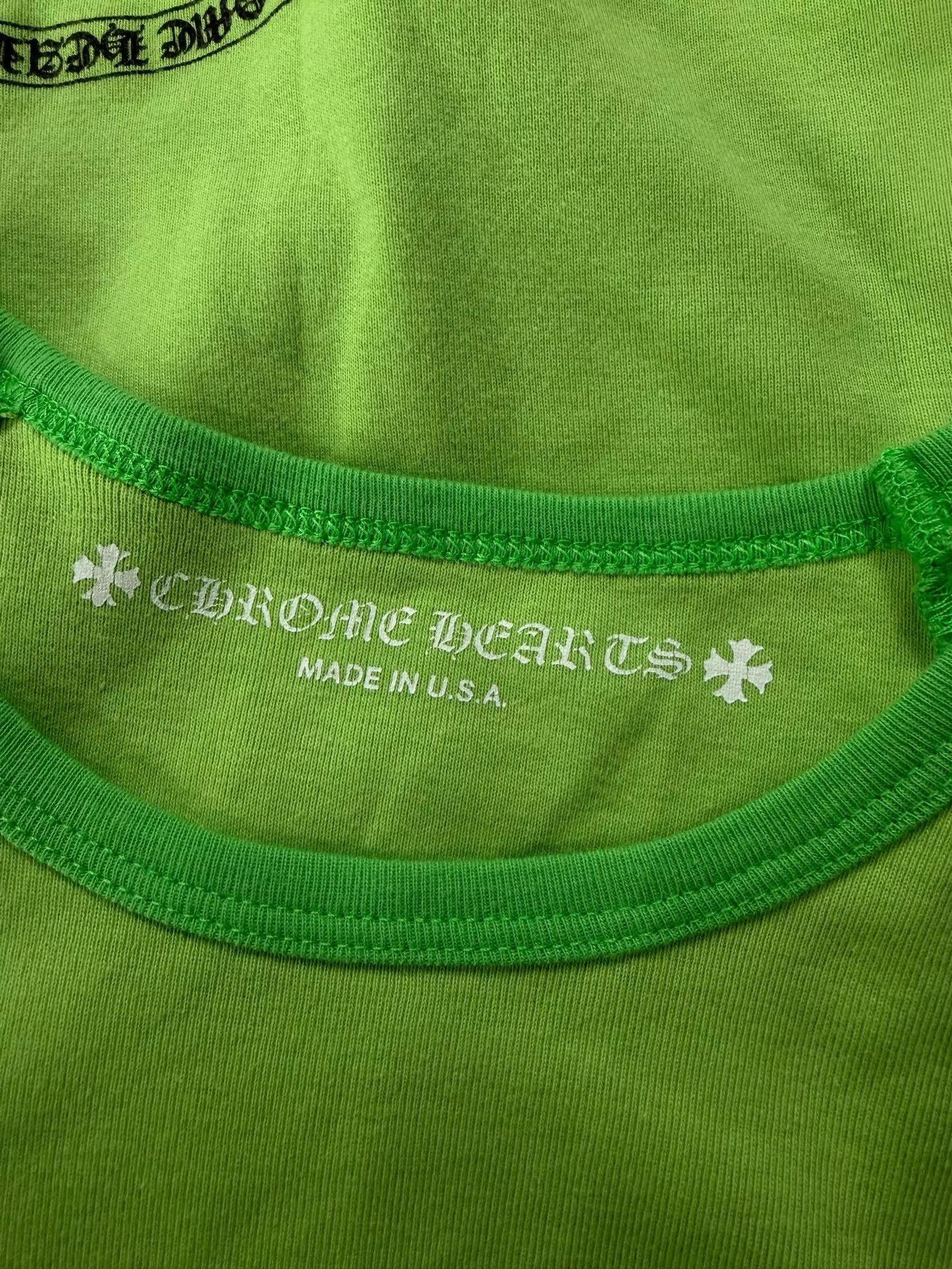 Chrome Hearts CHROME HEARTS x MattyBoy Graphic SS Tee Fluo Green L Size L / US 10 / IT 46 - 3 Thumbnail