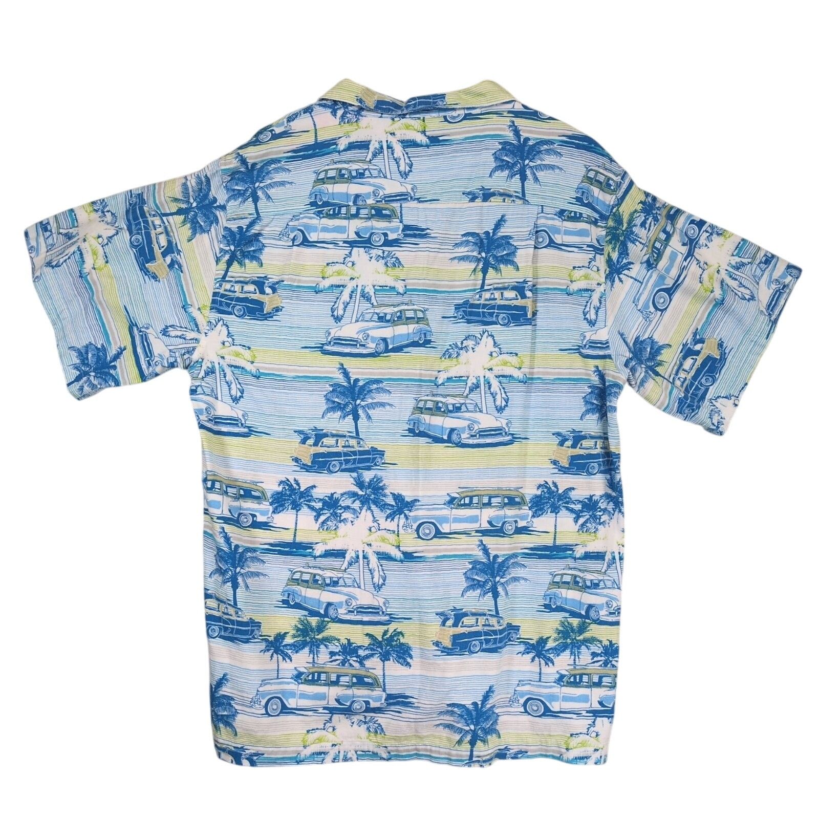 Other Newport Blue Men's XL Hawaiian Button Up Shirt Chevy Woodie Size US XL / EU 56 / 4 - 3 Thumbnail