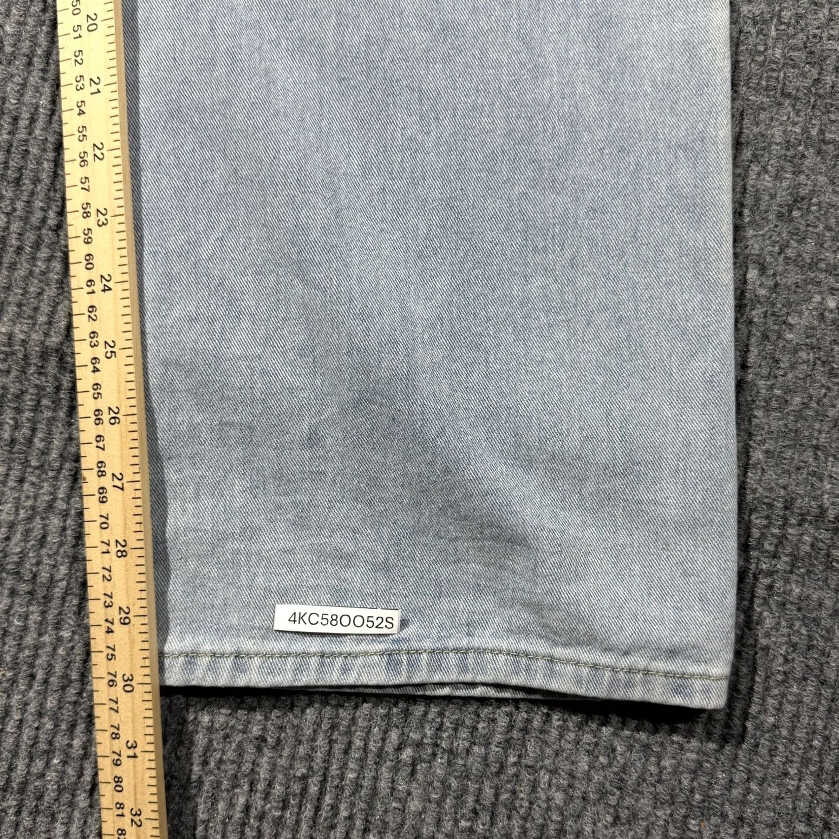 Denime Y2K Baggy Japanese Style Jeans Womens XL Blue Denim Dove Streetwear Hiphop NV Felix Jeans Straight Blue Womens XL Size 40" / US 18 - 6 Thumbnail