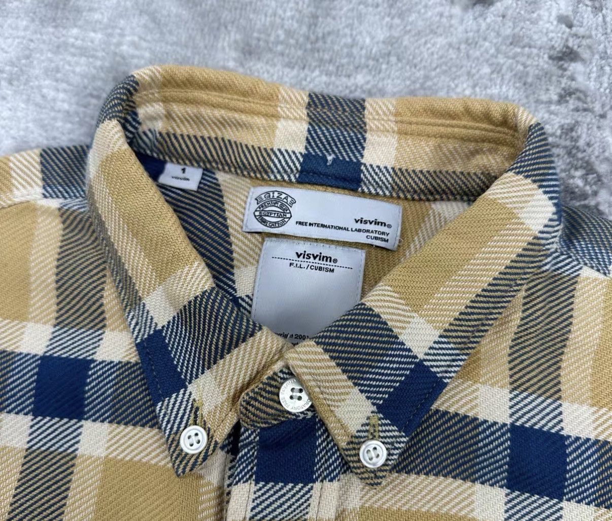 Visvim VISVIM Vintage Plaid Circle Patchwork Shirt J16 Size US XS / EU 42 / 0 - 3 Thumbnail