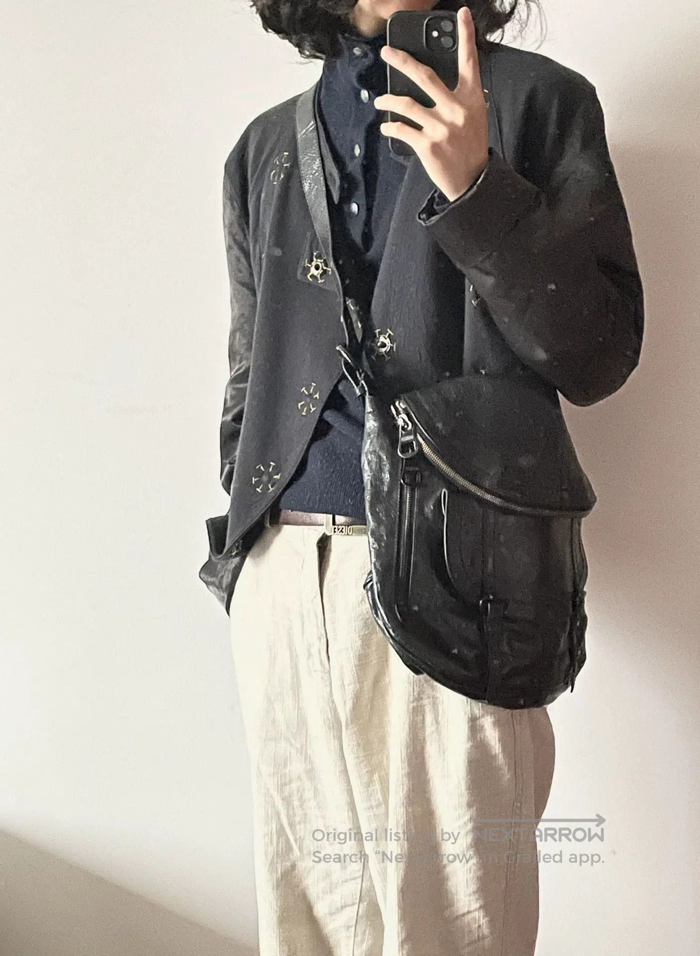 Alexander McQueen Black Crossbody Bag with Zipper Pockets. Size ONE SIZE - 1 Thumbnail