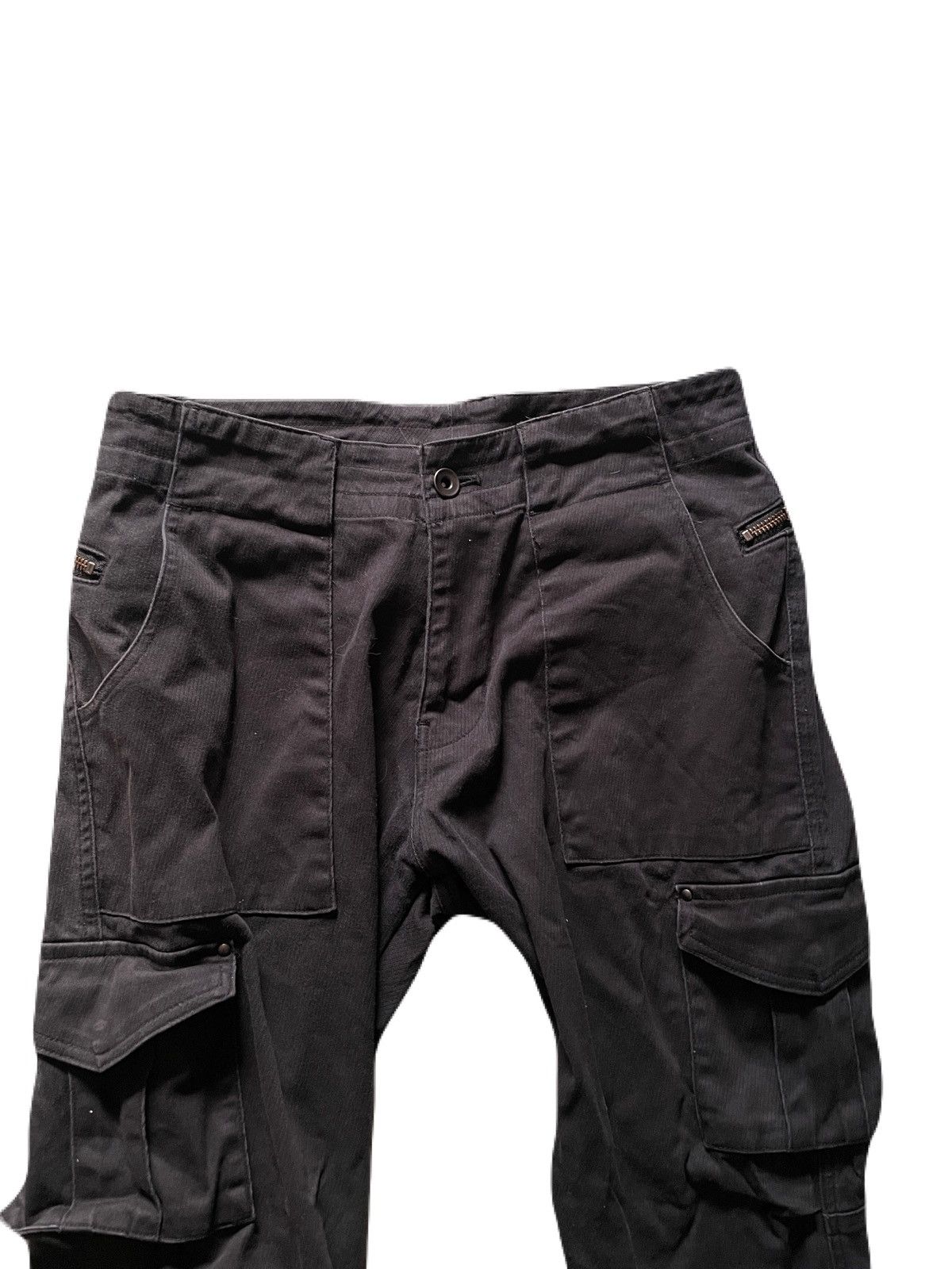 If Six Was Nine 2000s Japanese archive Vkei Zip Design Cargo Pocket Pants Size US 28 / EU 44 - 6 Thumbnail