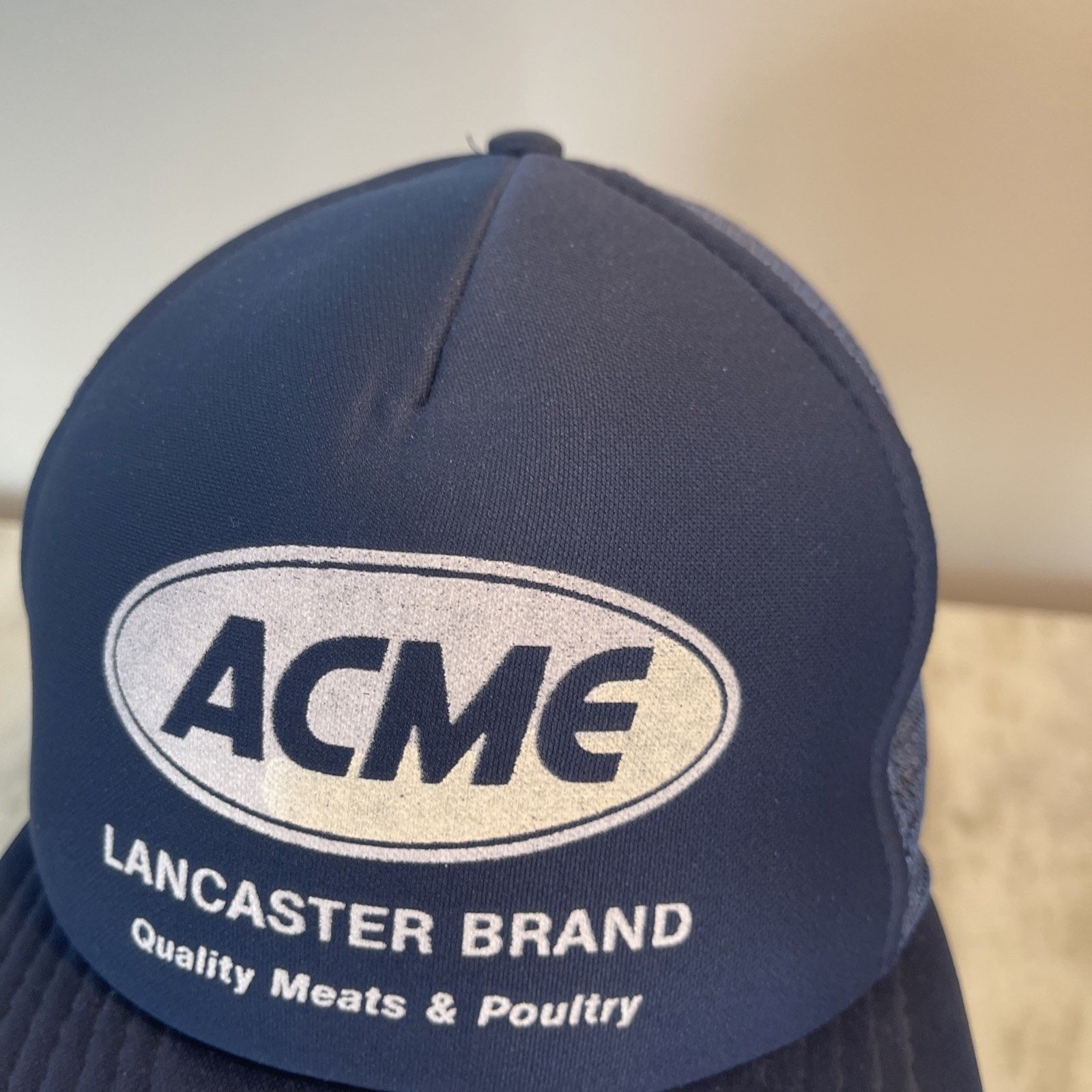 Vintage Vtg 1980’s Trucker Hat Snapback Cap ACME Lancaster Brand 8 Size ONE SIZE - 5 Thumbnail