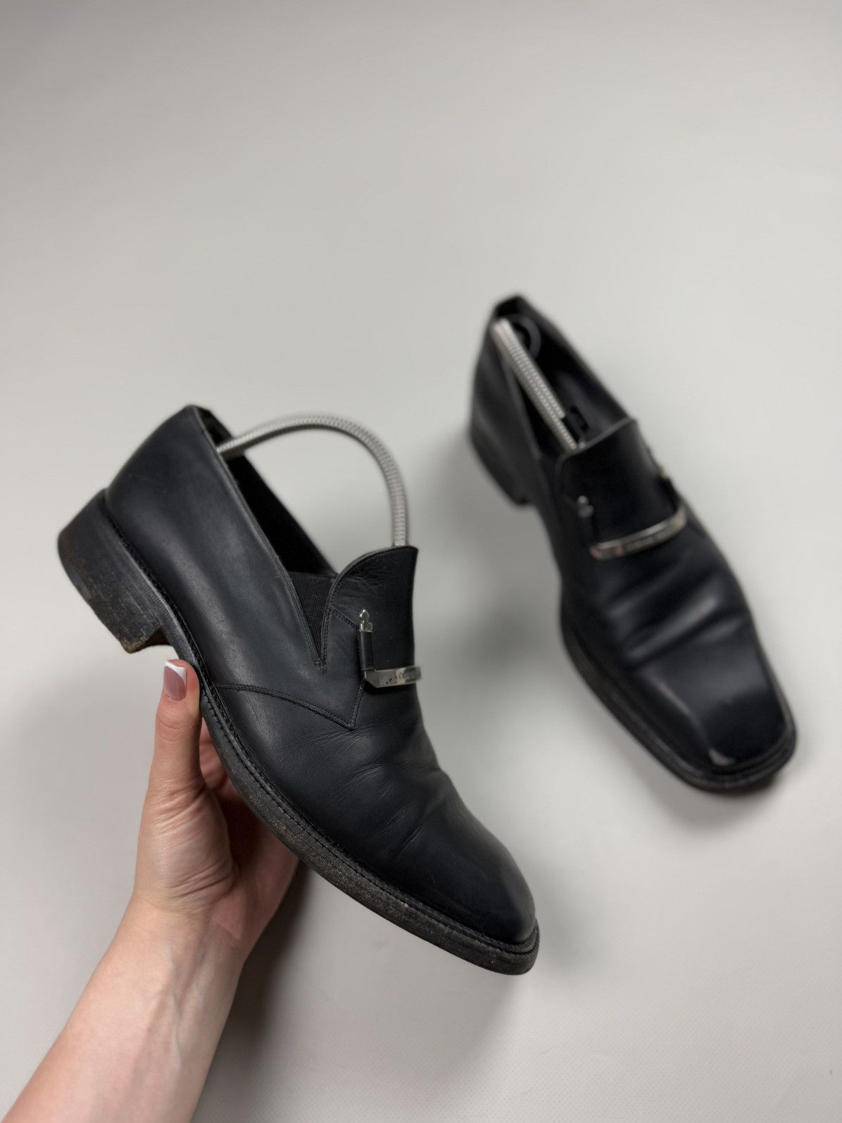 Vintage Cesare Paciotti Vintage Men’s Leather Formal Loafers Shoes Size US 8 / EU 41 - 6 Thumbnail