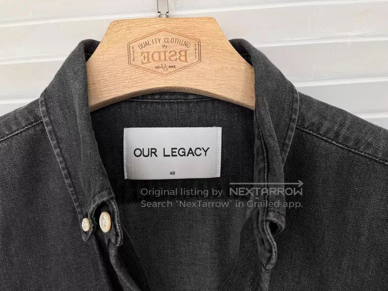 Our Legacy Our Legacy Black Denim Long Sleeve Shirt Size US M / EU 48-50 / 2 - 4 Thumbnail