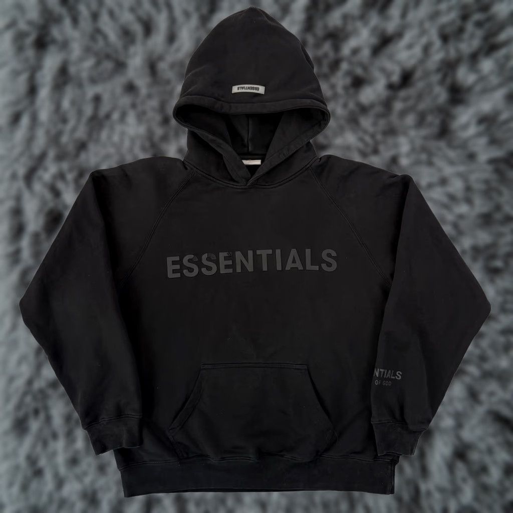 Fear of God VINTAGE? No — Fear of God Essentials Sweatshirt Mens M Black Pullover Hoodie Streetwear Size US M / EU 48-50 / 2 - 1 Thumbnail