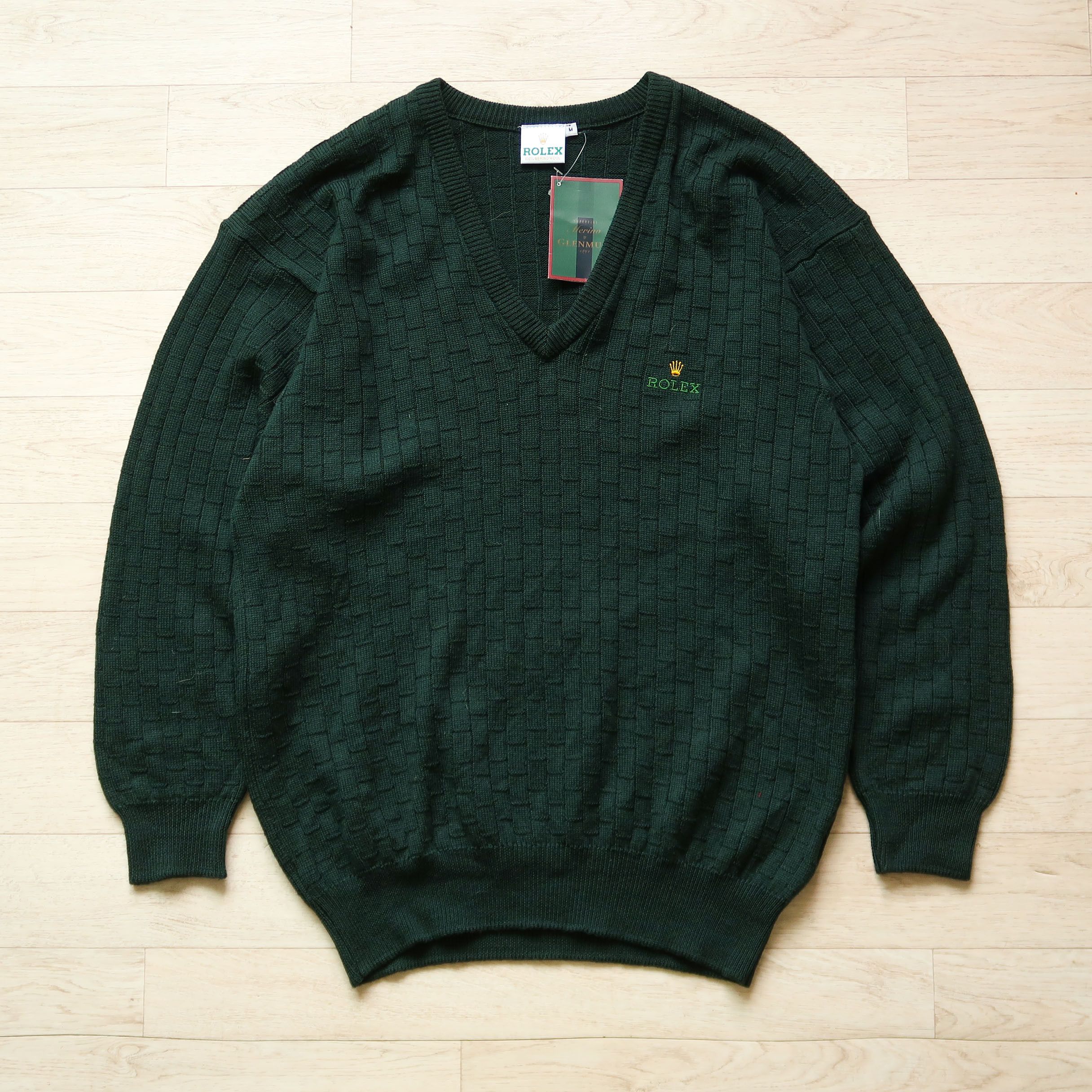 Rolex [Made in Scotland] Vintage Rolex Merino Wool Sweater Size US M / EU 48-50 / 2 - 2 Thumbnail