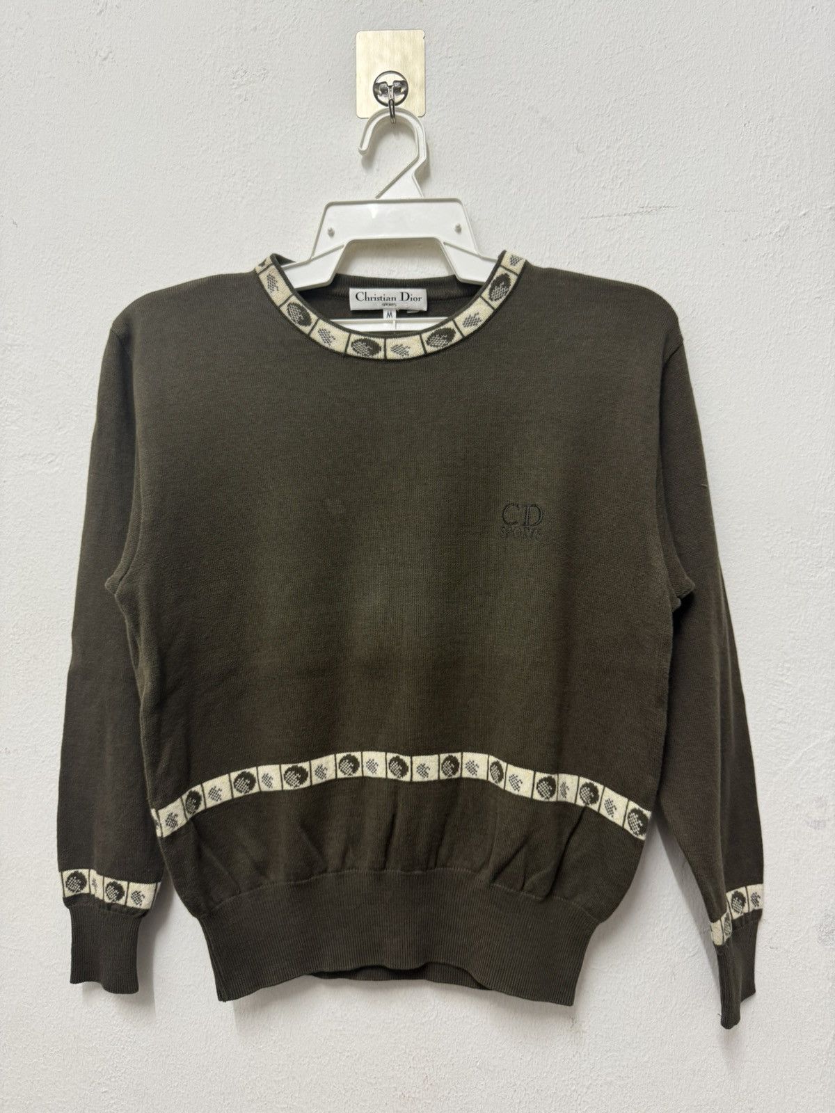 Christian Dior Monsieur Christian Dior Knit pullover Green Size US M / EU 48-50 / 2 - 1 Thumbnail