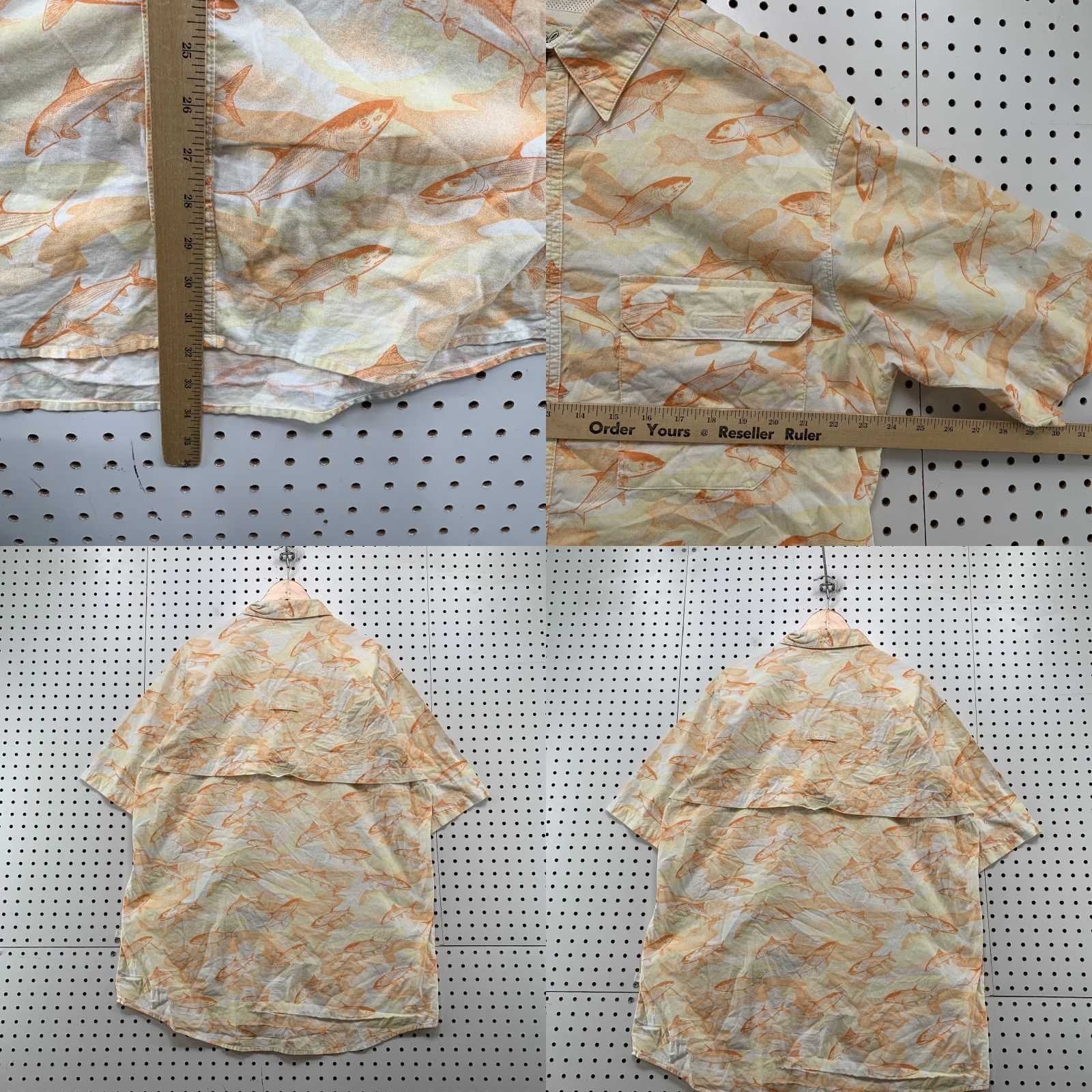 Vintage Cabela's Fishin Shirt Mens Large White Salmon All Over Print Vented Outdoor Shirt Mens Large White Salmon All Over Print Vented Outdoor Size US L / EU 52-54 / 3 - 8 Thumbnail