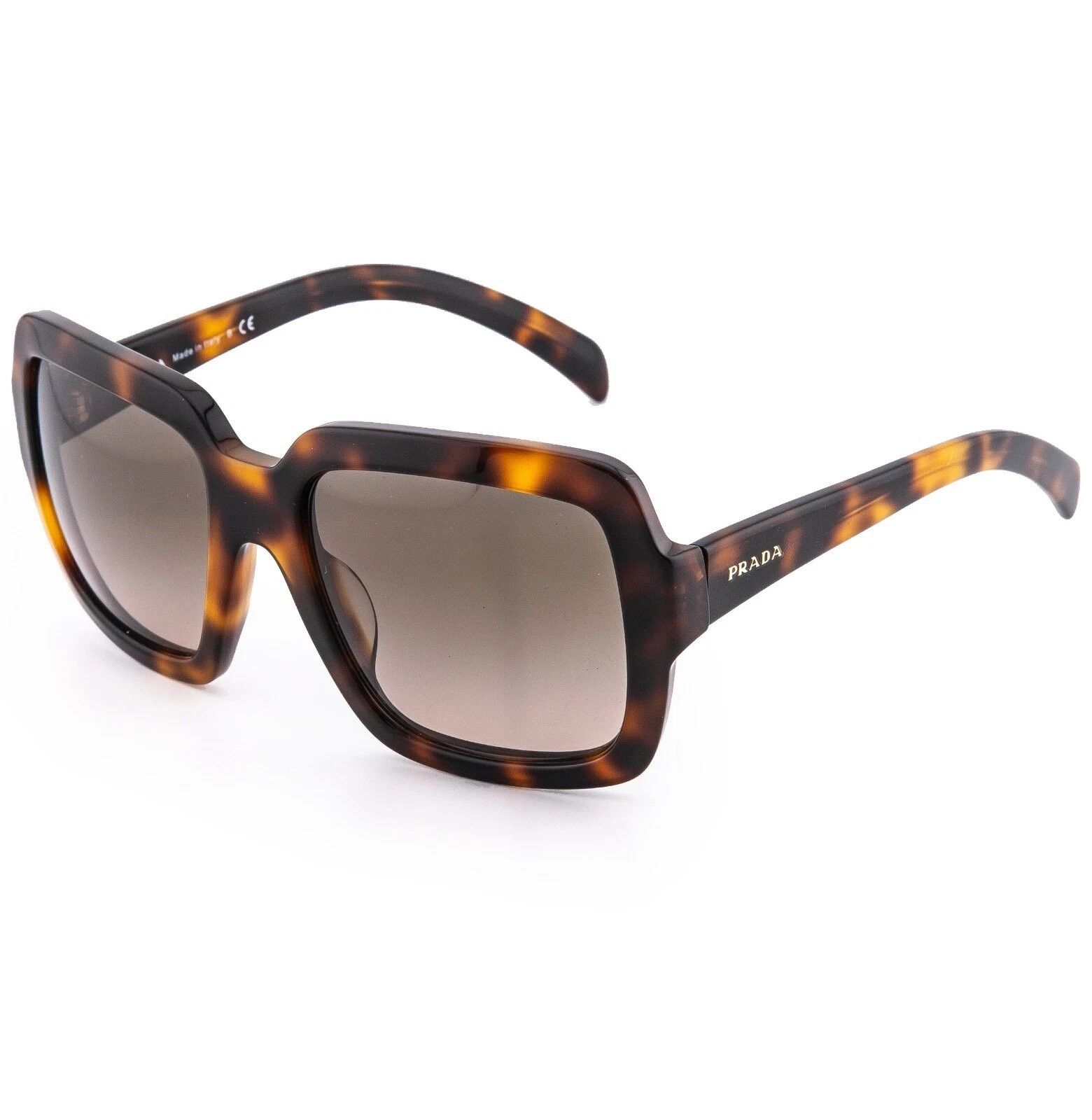Prada PRADA 07R ORNATE PR07RS Brown Rectangle Sunglasses 07RS Size ONE SIZE - 4 Thumbnail