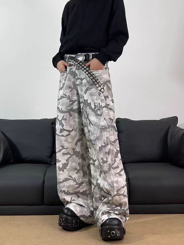 Japanese Brand × Jean Vintage camo workwear baggy casual pants Size US 30 / EU 46 - 5 Thumbnail