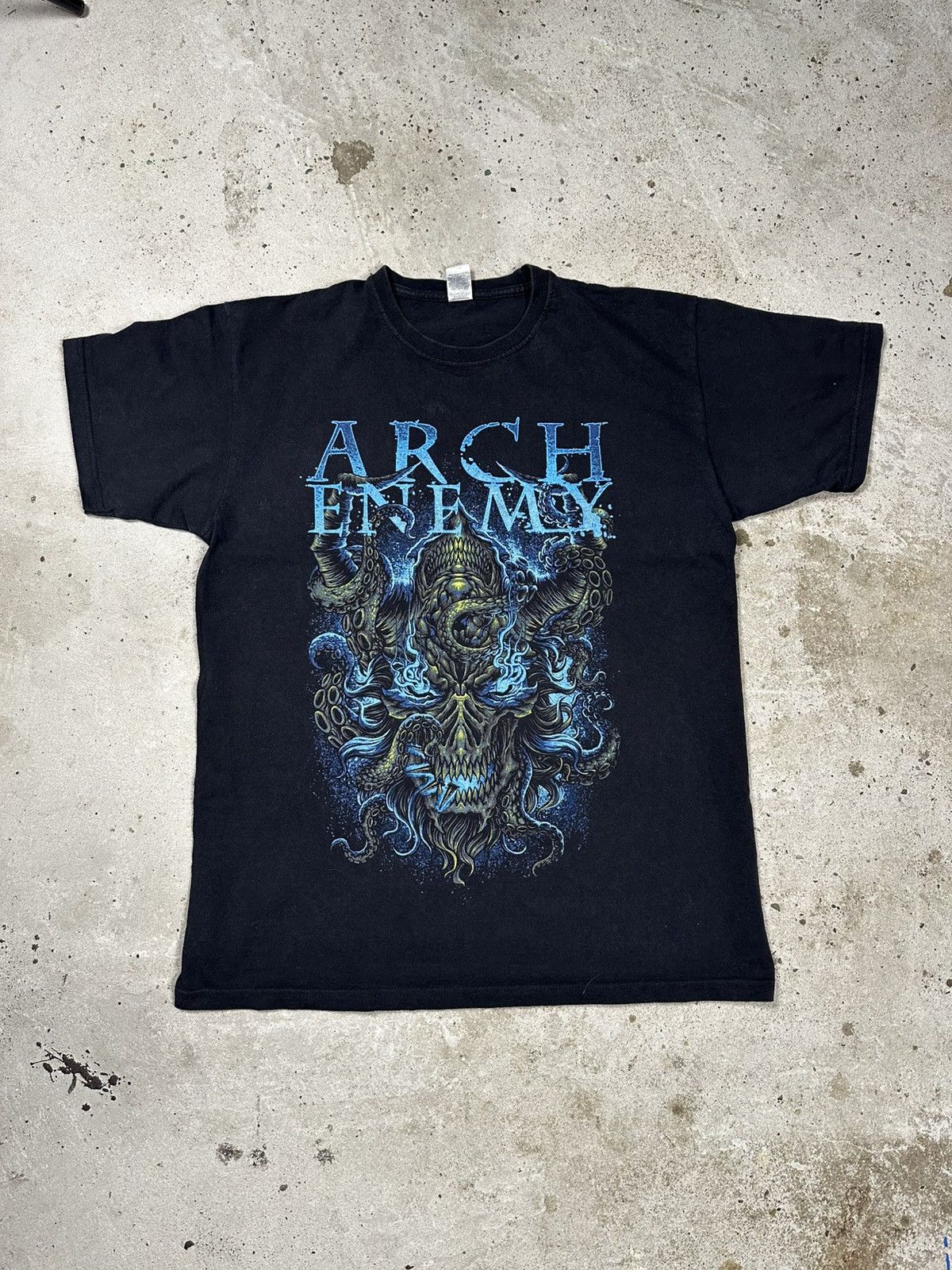 Band Tees × Vintage Vintage Y2K Arch Enemy Black Band Metal Tour Tee Size US L / EU 52-54 / 3 - 1 Thumbnail