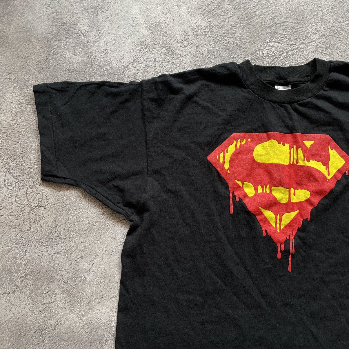 Vintage Vintage 90s Superman Graphic Tee Thrashed Grunge Baggy XL Size US XL / EU 56 / 4 - 5 Thumbnail