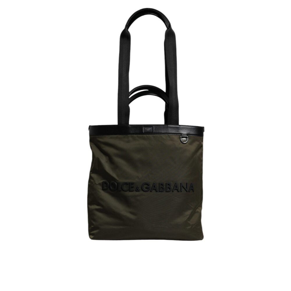 Dolce & Gabbana Dolce & Gabbana Military Green Nylon Shoulder Strap Tote Bag Size ONE SIZE - 2 Thumbnail