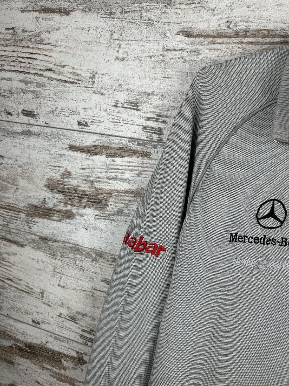 Mercedes-Benz × Vintage Mens Vintage Distressed Mercedes 1/3 zip sweatshirt rare y2k Size US XL / EU 56 / 4 - 3 Thumbnail