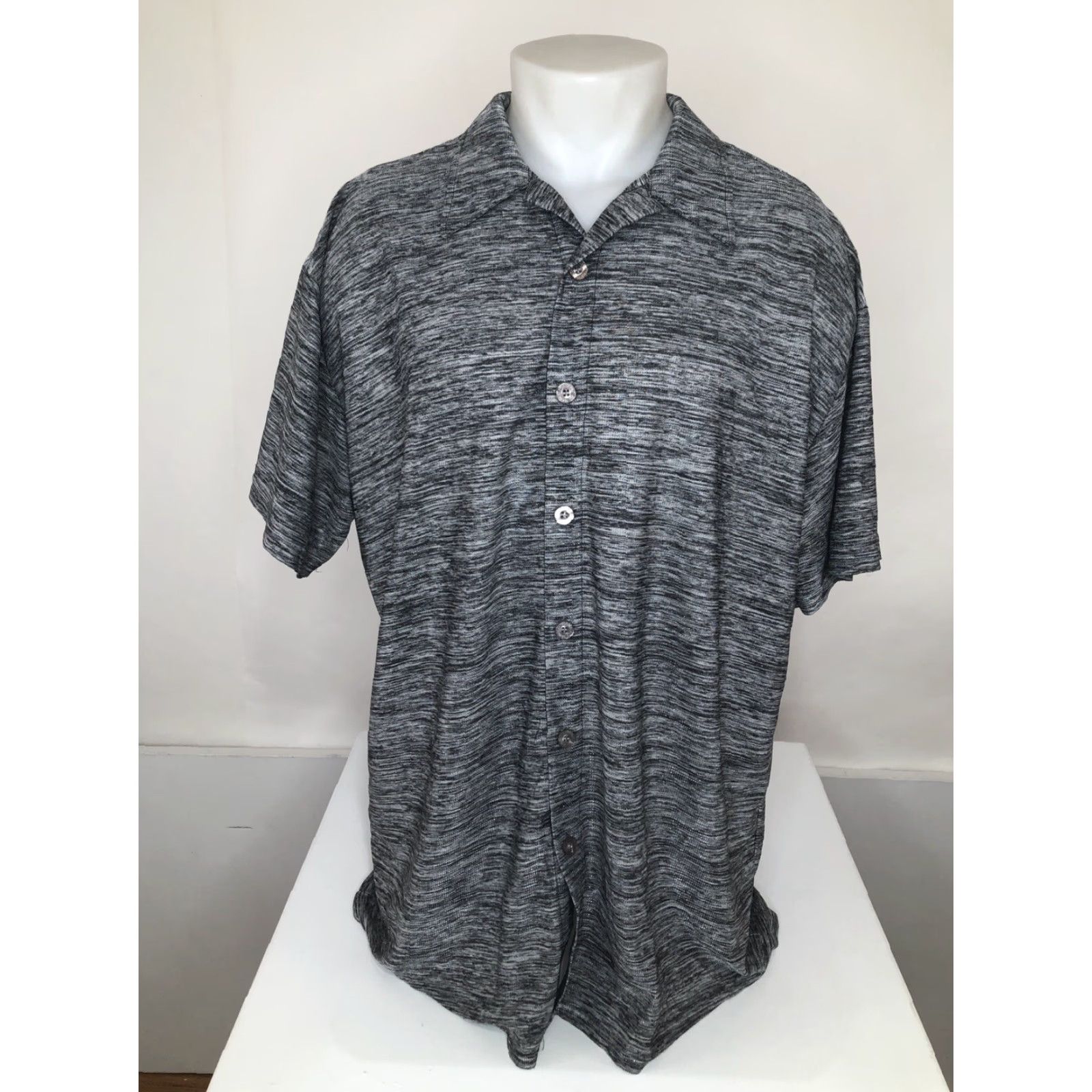 Vintage POSITANO Shiny Threaded Mens 2XL Vintage Clubbing Shirt EXCELLENT Size US XXL / EU 58 / 5 - 2 Thumbnail