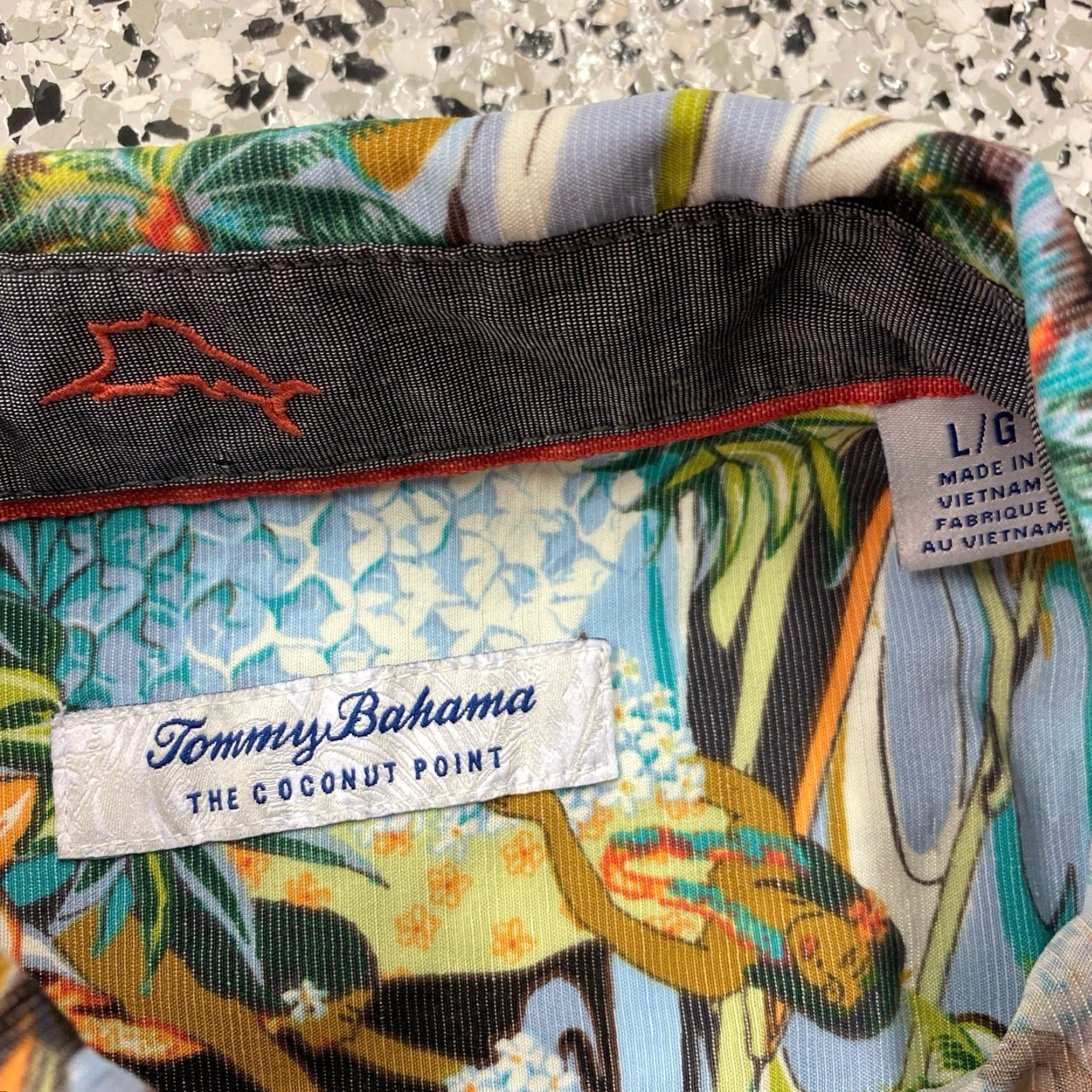 Tommy Bahama Tommy Bahama Island Zone Shirt Men L Floral Hawaiian Button-Up Silk Polyester Blue Mens Size US L / EU 52-54 / 3 - 2 Thumbnail