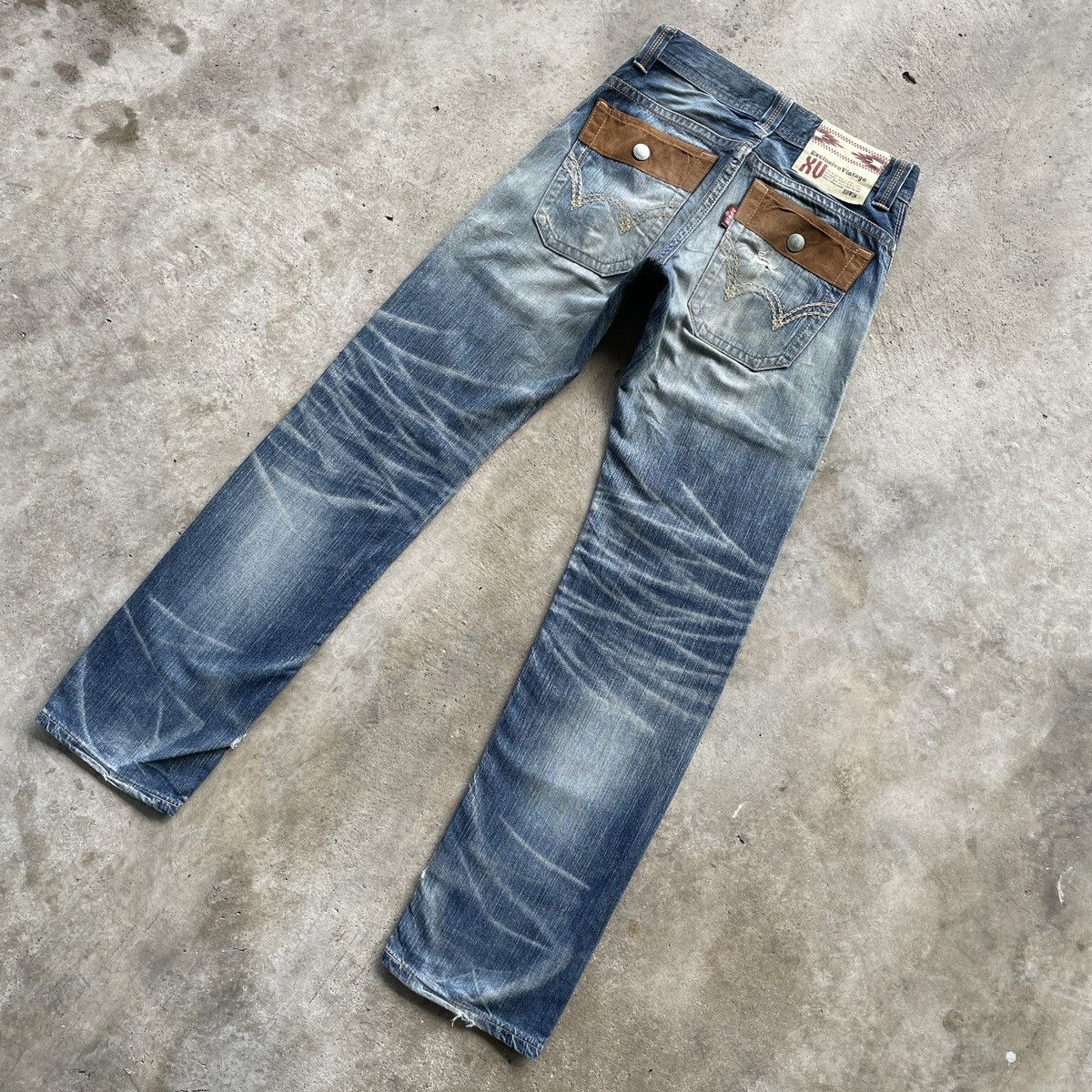Edwin Vintage Edwin Exclusive Distressed Faded Denim Jeans Pants Size US 30 / EU 46 - 12 Thumbnail
