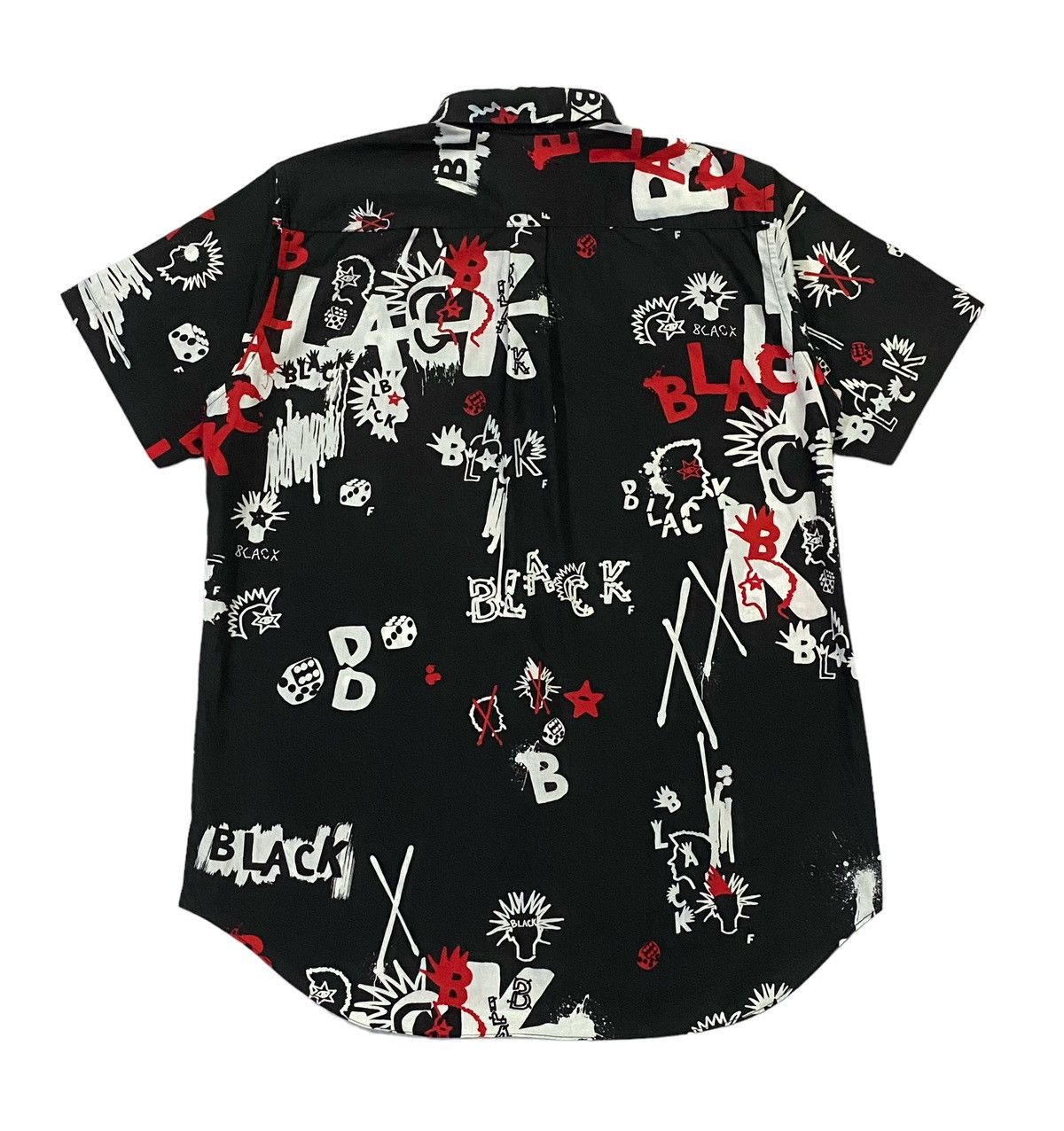 Comme des Garcons × Comme des Garcons Black Rare🔥Comme Des Garçons Black Fullprint Shirt Button Ups Size US L / EU 52-54 / 3 - 3 Thumbnail