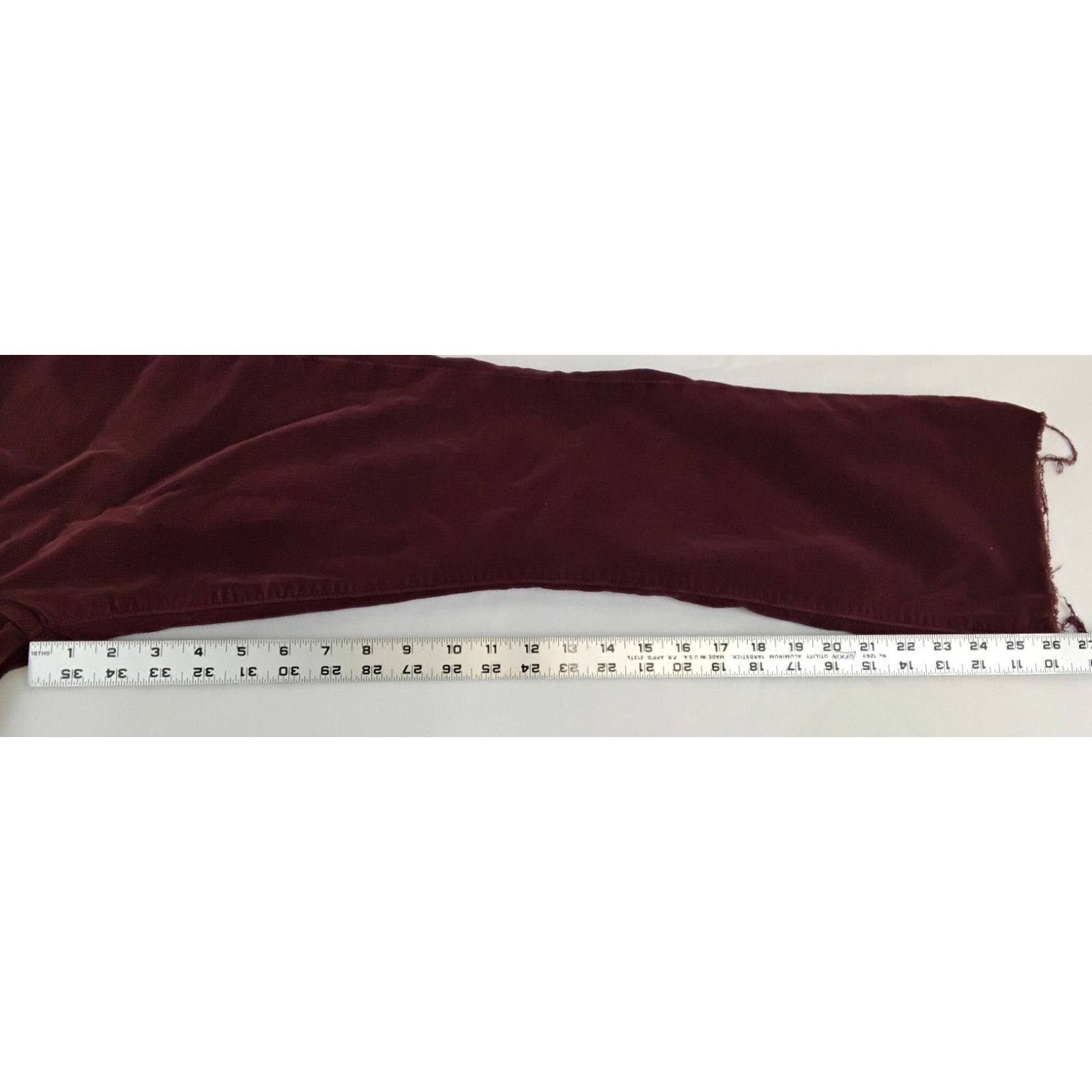 MOTHER Mother Hustler Corduroy Jeans Women's 27 Maroon Ankle Fray Size 27" / US 4 / IT 40 - 15 Thumbnail