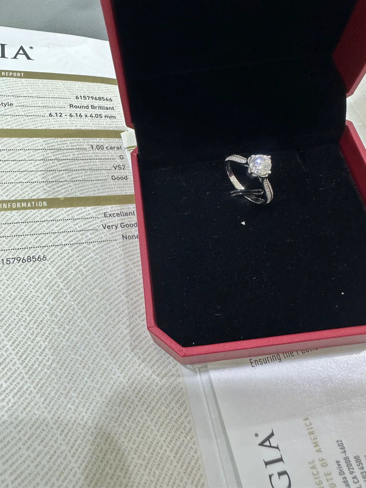 Japanese Brand Jintianfu 1ct Diamond Ring Size ONE SIZE - 1 Thumbnail