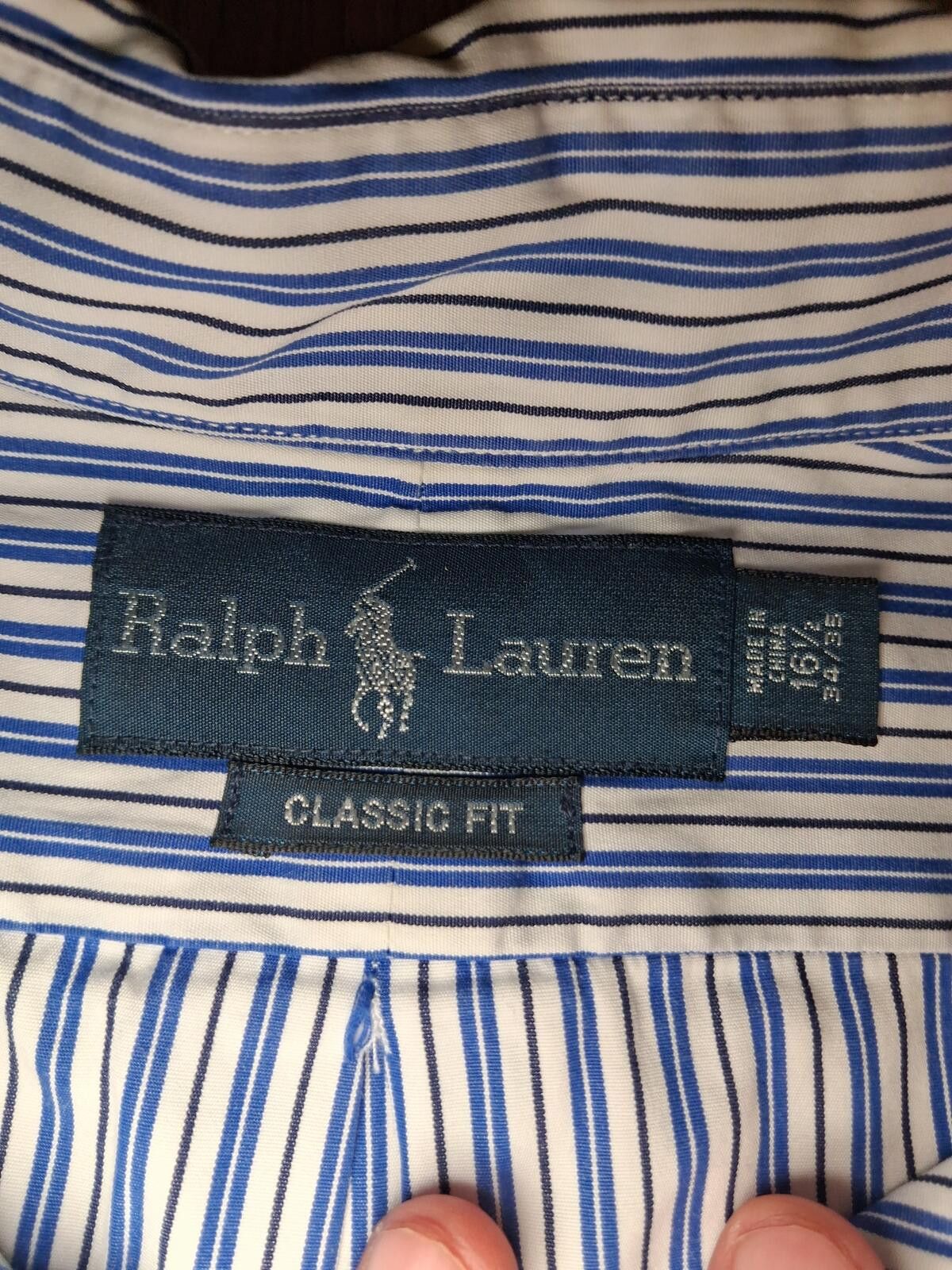 Polo Ralph Lauren VINTAGE Polo Ralph Lauren Shirt 16.5-34/35 Large White Size US L / EU 52-54 / 3 - 2 Thumbnail
