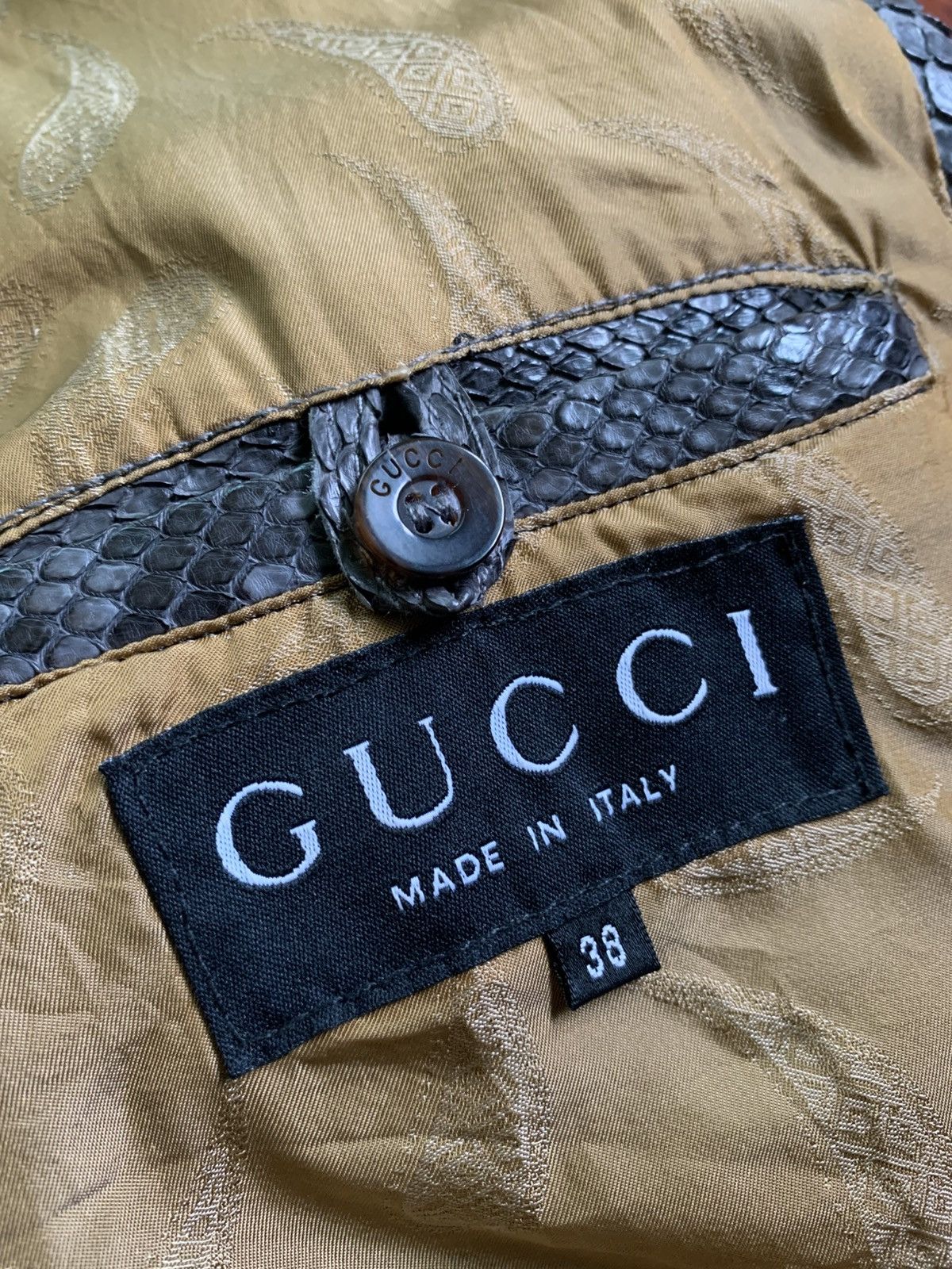 Gucci Rare! A/W 1998- Gucci- Tom Ford- Snakeskin Leather Coat Size US L / EU 52-54 / 3 - 13 Thumbnail