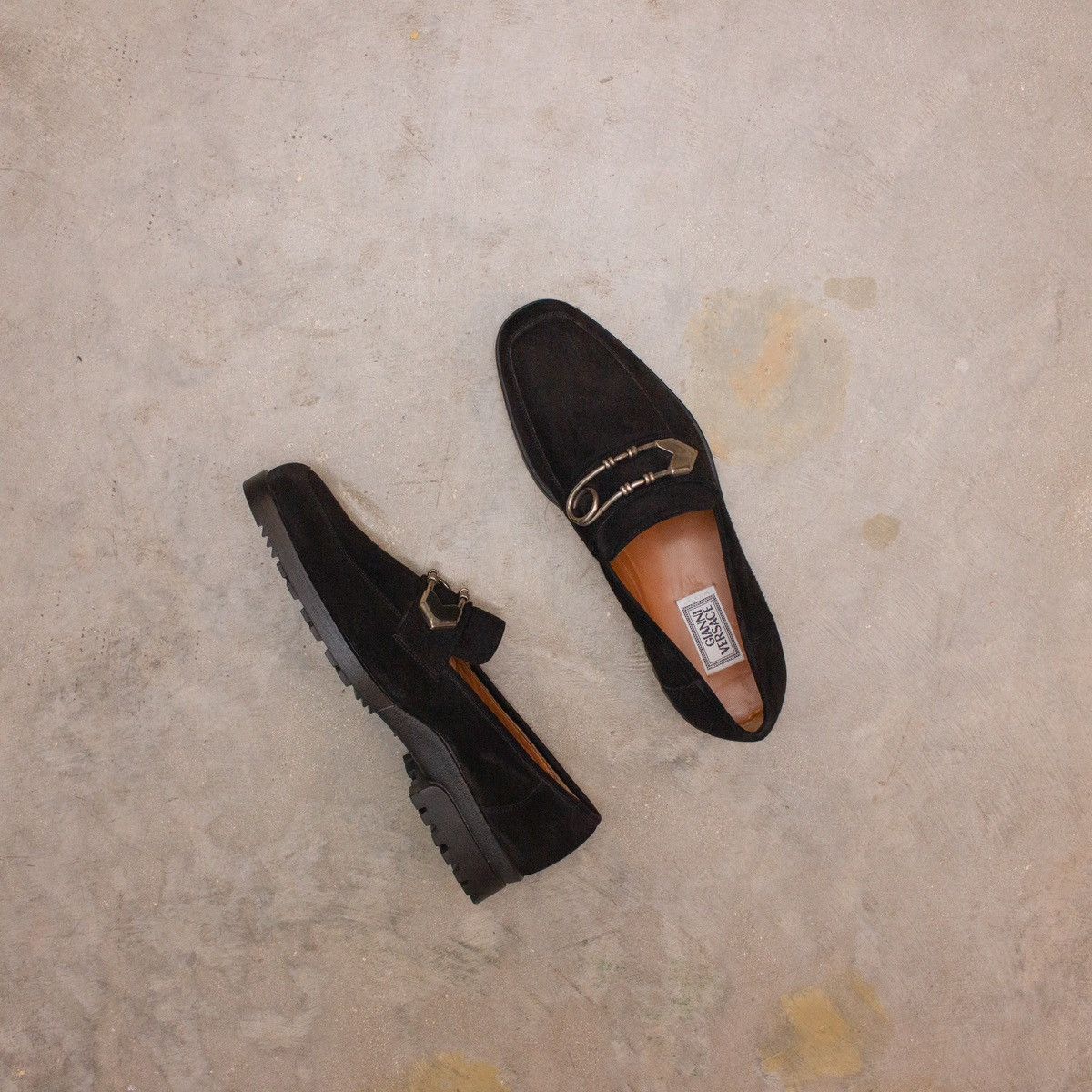 Gianni Versace × Versace Gianni Versace Loafers Suede Slip On 